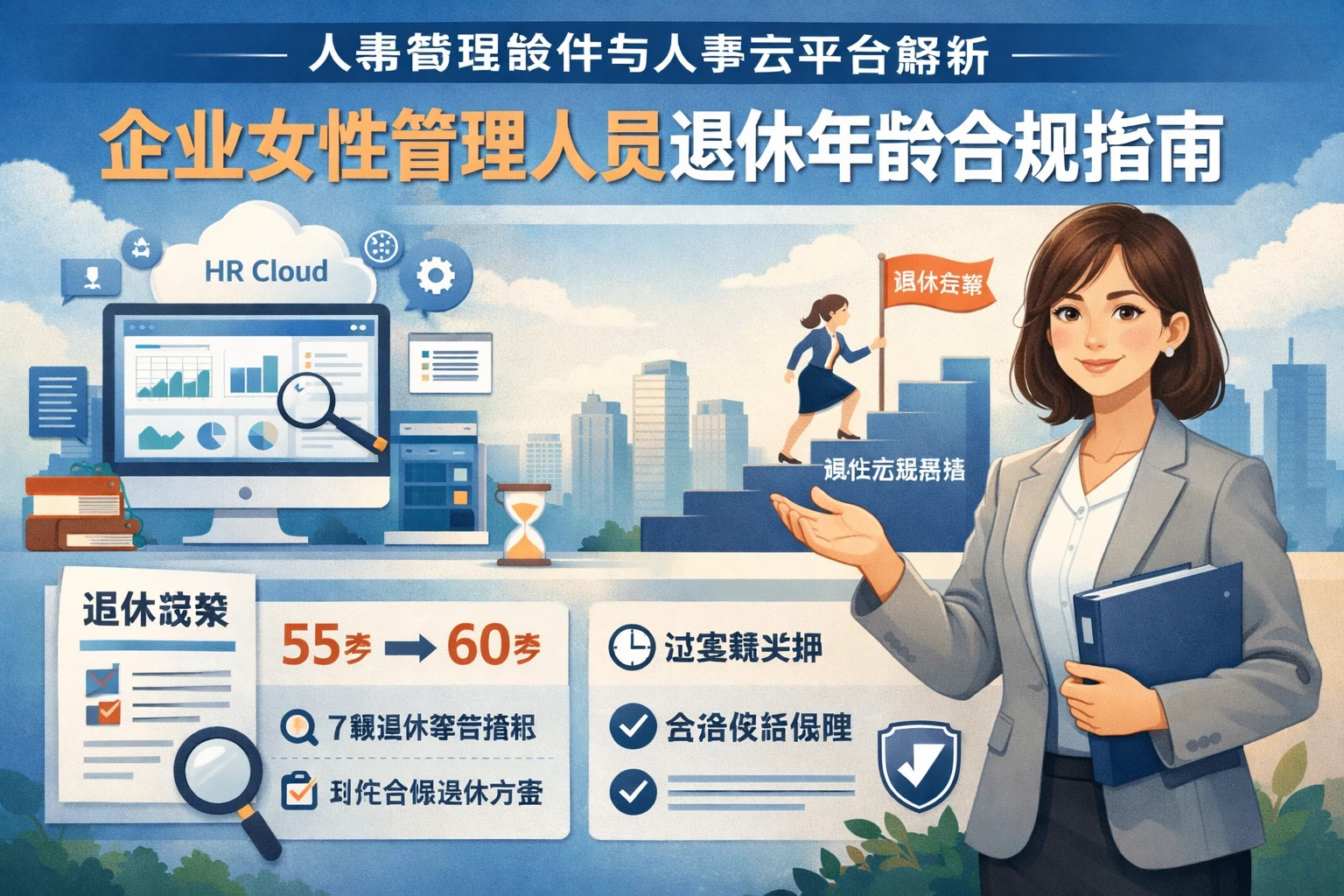 人事管理软件与人事云平台解析：企业女性管理人员退休年龄合规指南