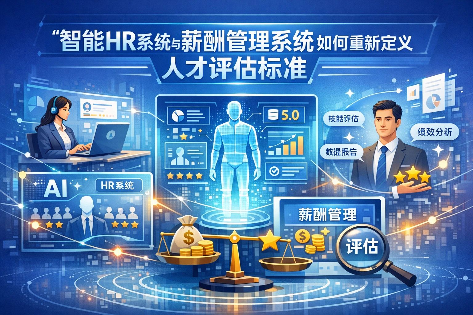 智能HR系统与薪酬管理系统如何重新定义人才评估标准