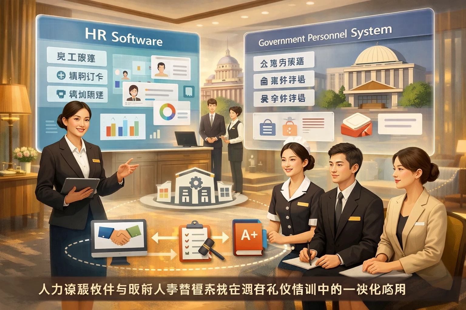 人力资源软件与政府人事管理系统在酒店礼仪培训中的一体化应用