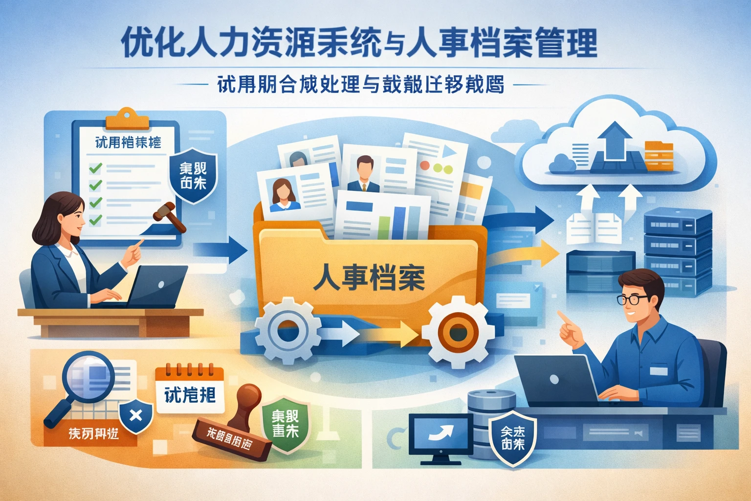 优化人力资源系统与人事档案管理：试用期合规处理与数据迁移策略