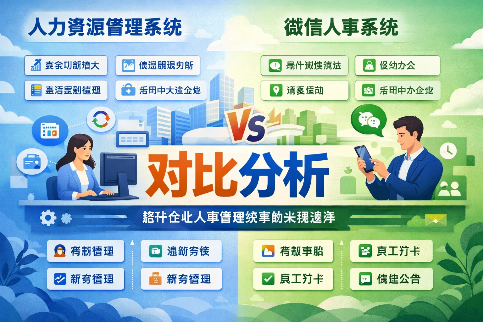 人力资源管理系统与微信人事系统对比分析:提升企业人事管理效率的关键选择