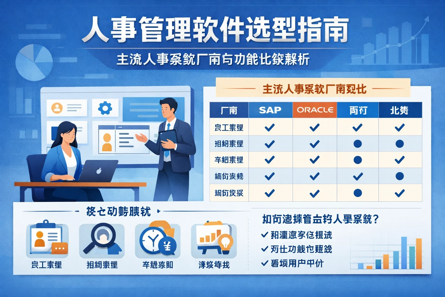 人事管理软件选型指南：主流人事系统厂商与功能比较解析