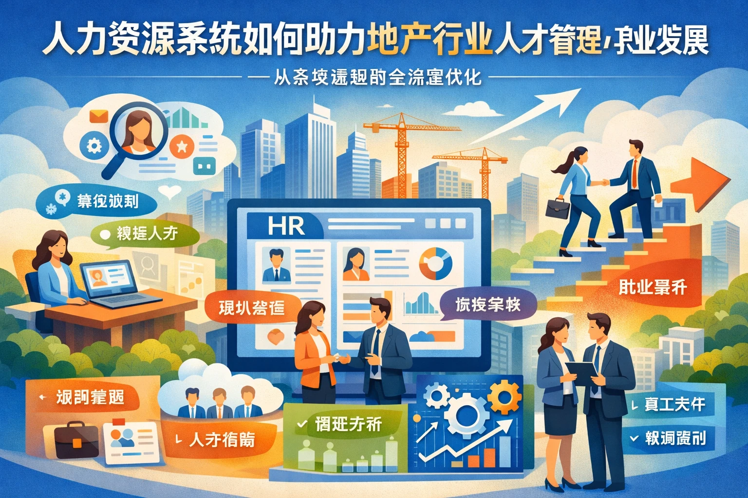 人力资源系统如何助力地产行业人才管理与职业发展——从系统选型到全流程优化