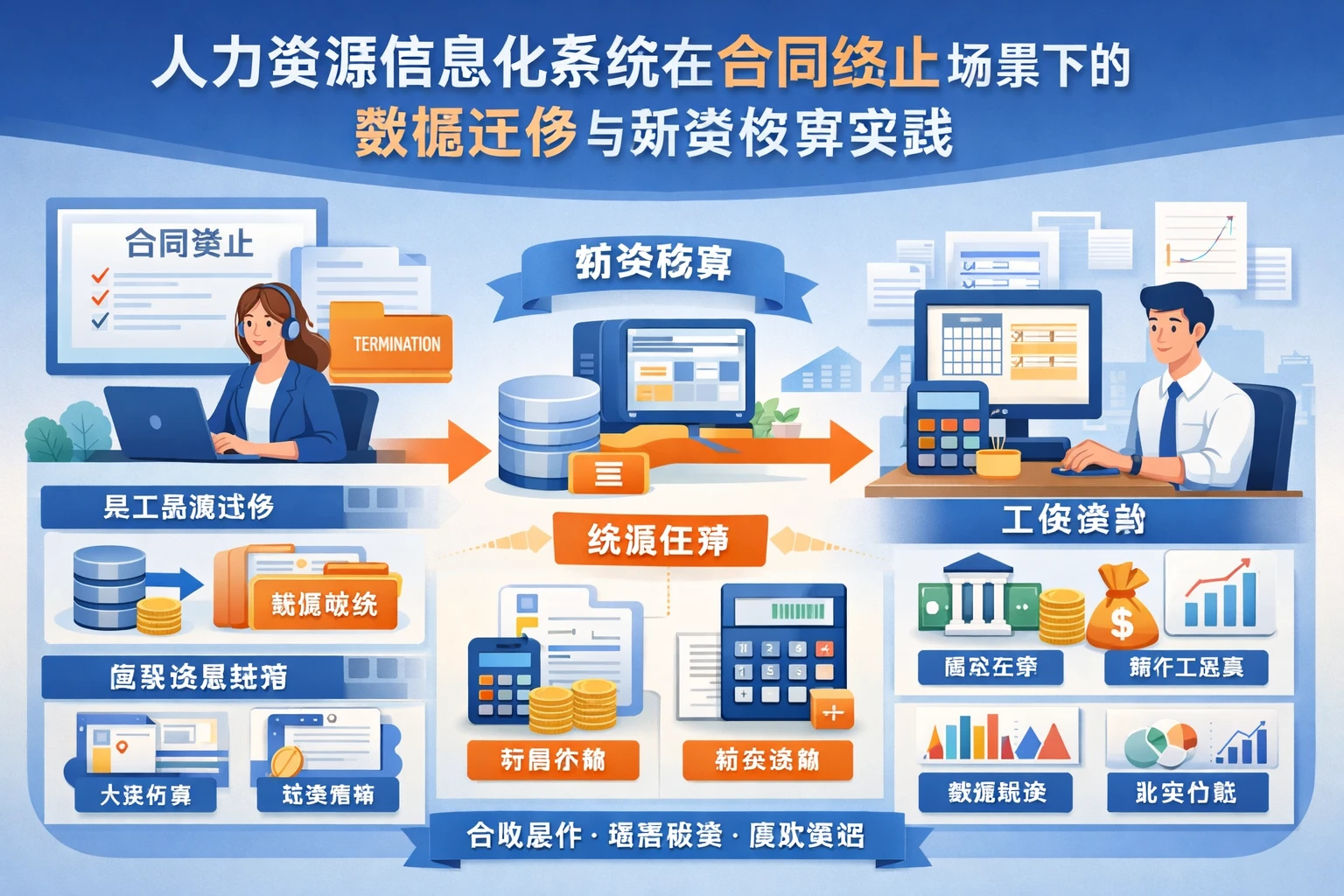 人力资源信息化系统在合同终止场景下的数据迁移与薪资核算实践