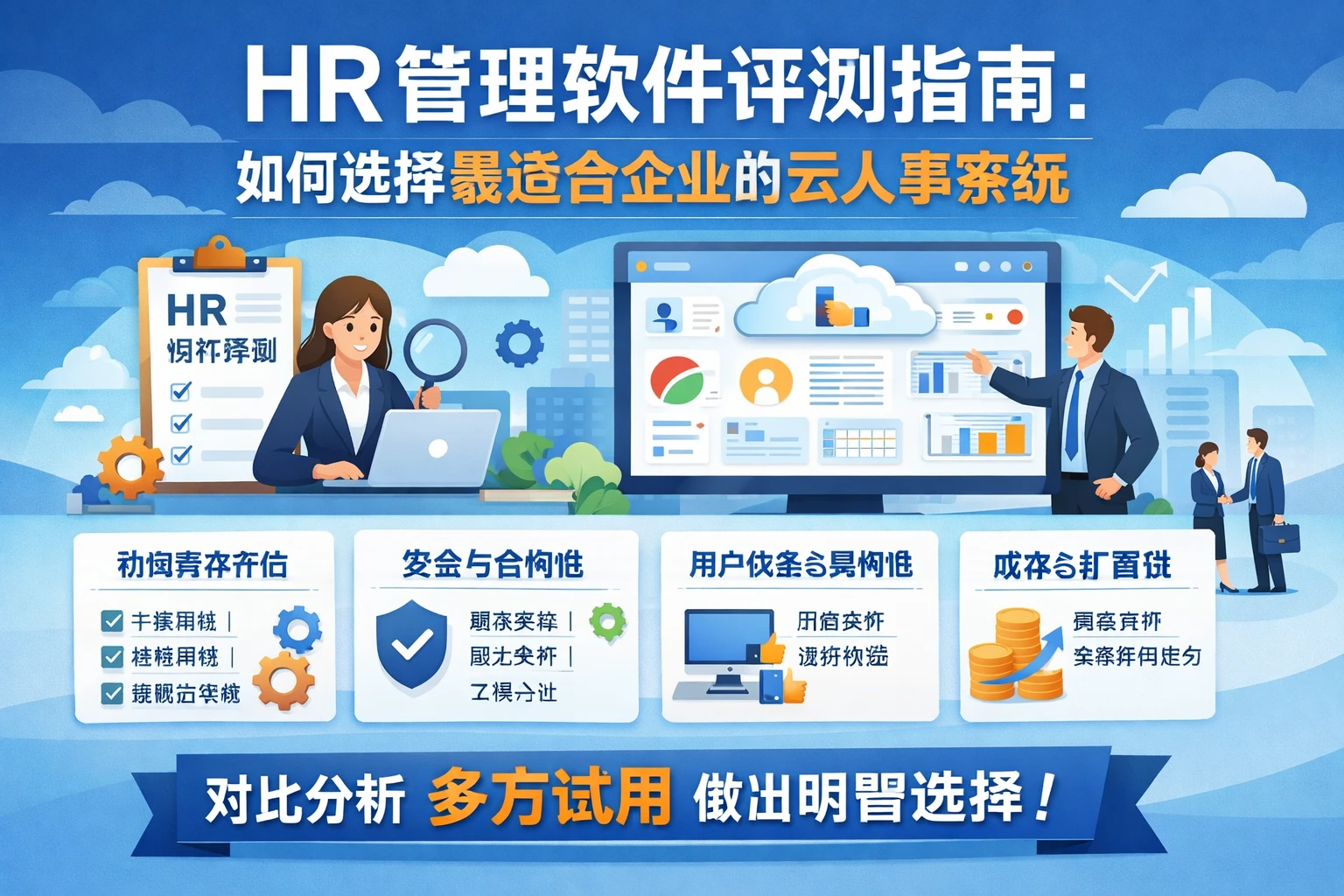 HR管理软件评测指南：如何选择最适合企业的云人事系统