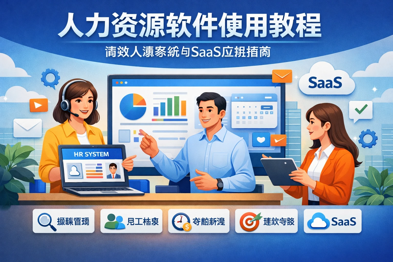 人力资源软件使用教程：高效人事系统与SaaS应用指南