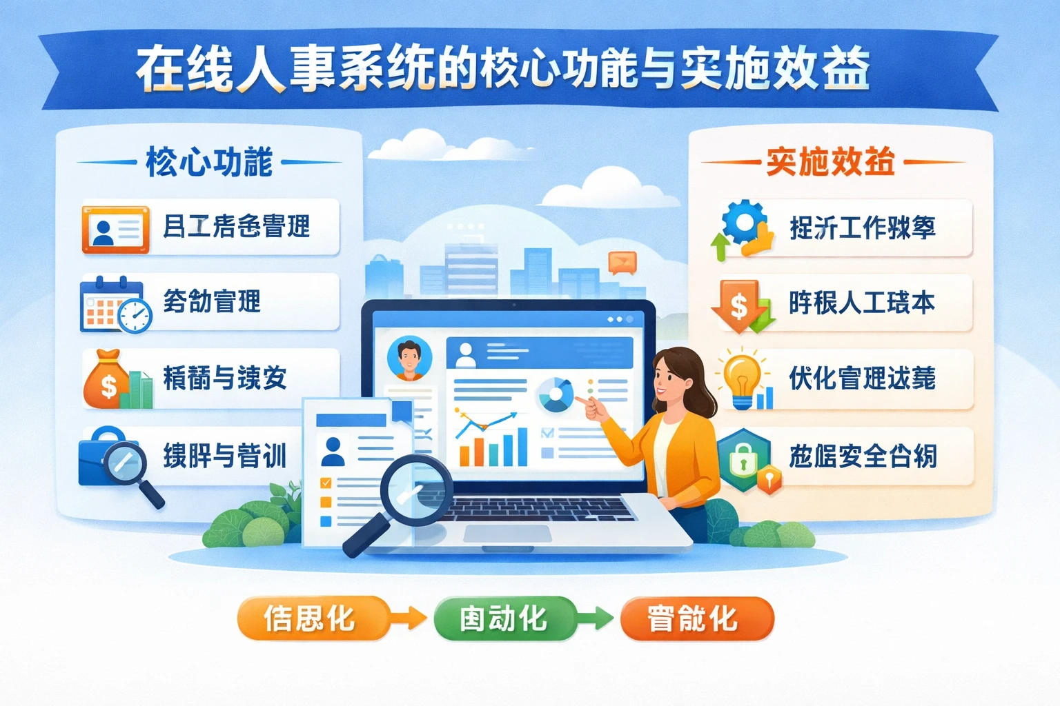 在线人事系统的核心功能与实施效益