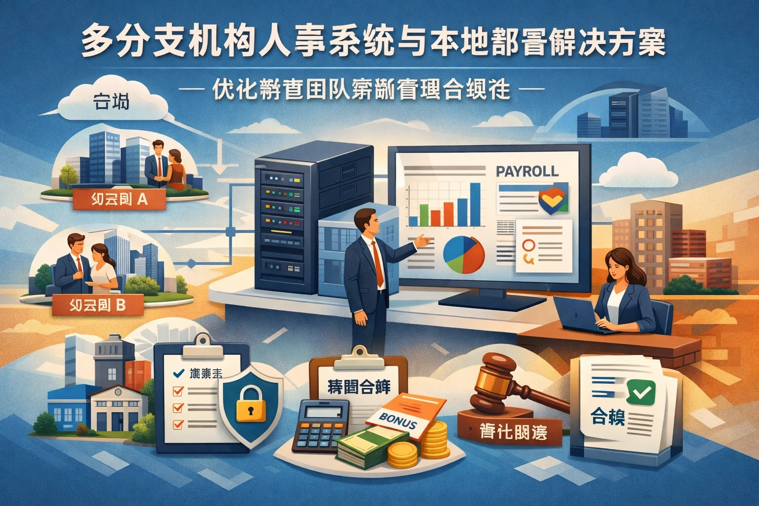 多分支机构人事系统与本地部署解决方案：优化销售团队薪酬管理合规性