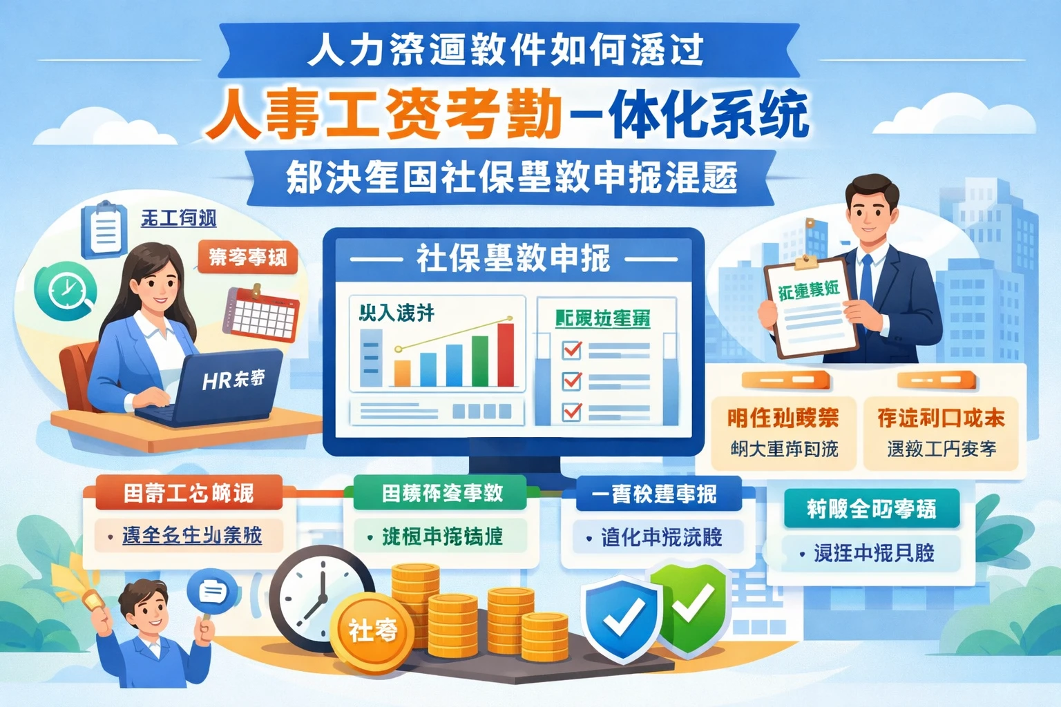 人力资源软件如何通过人事工资考勤一体化系统解决集团社保基数申报难题