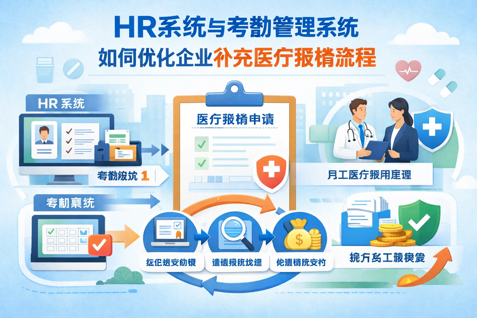 HR系统与考勤管理系统如何优化企业补充医疗报销流程
