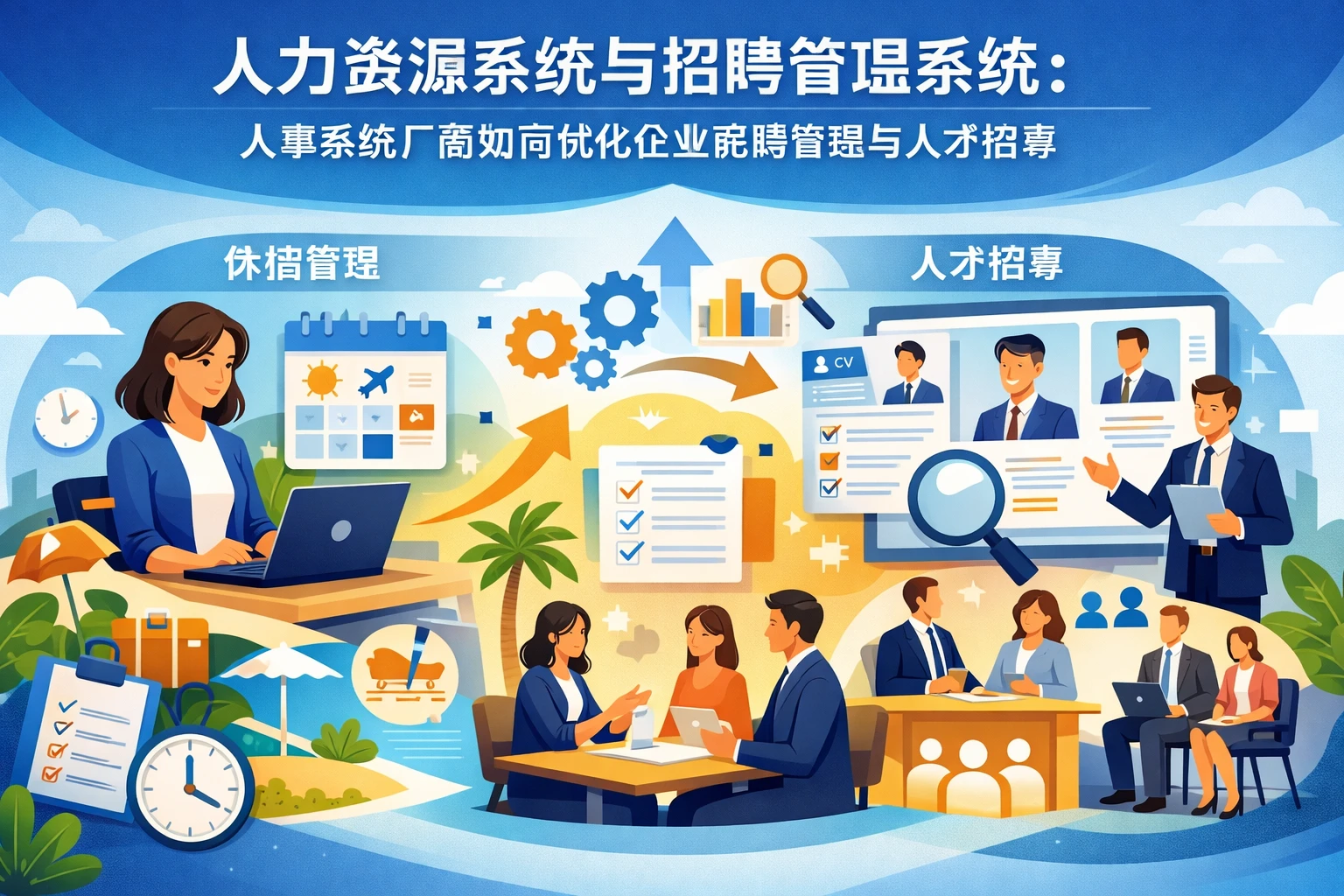 人力资源系统与招聘管理系统：人事系统厂商如何优化企业假期管理与人才招募