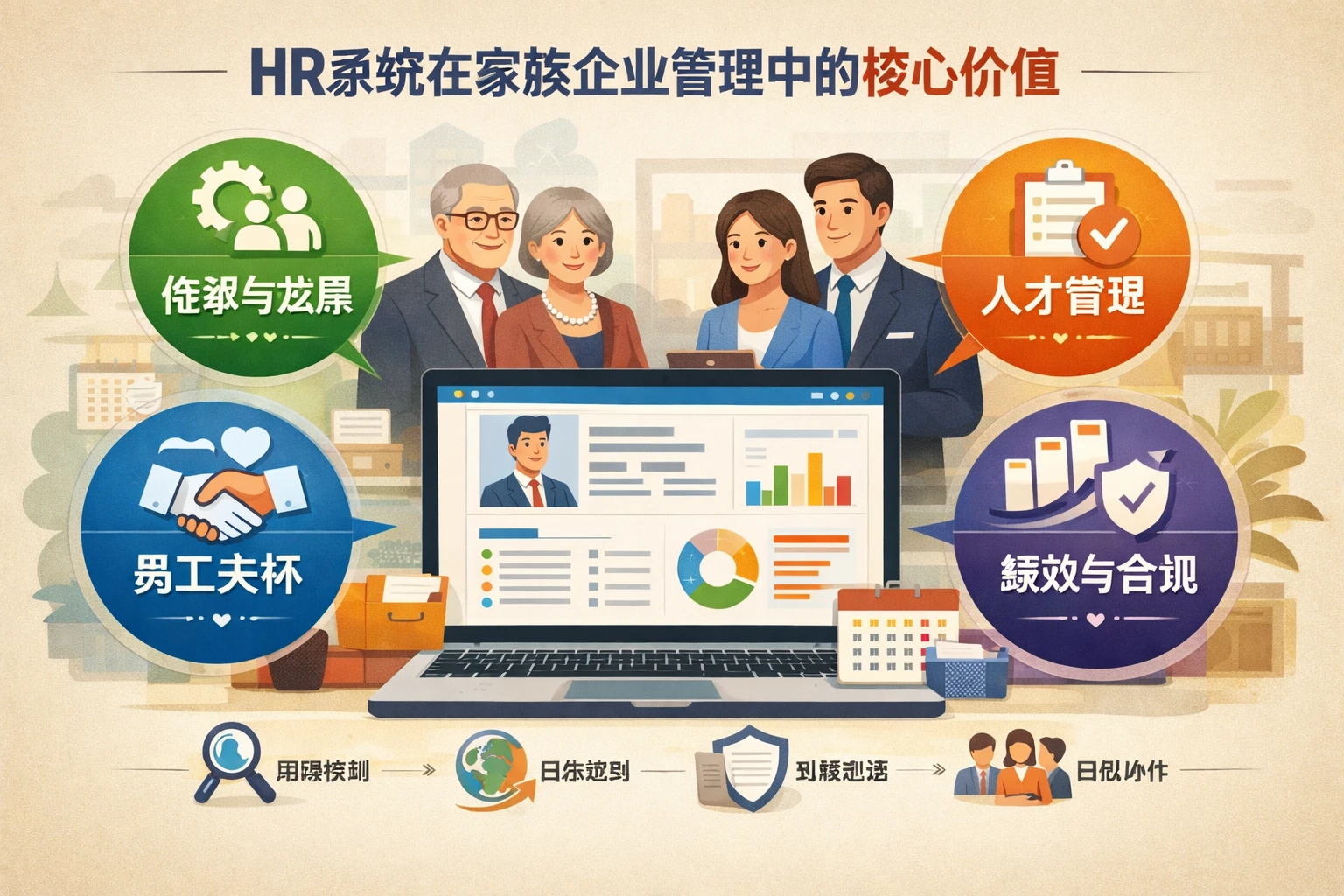 HR系统在家族企业管理中的核心价值