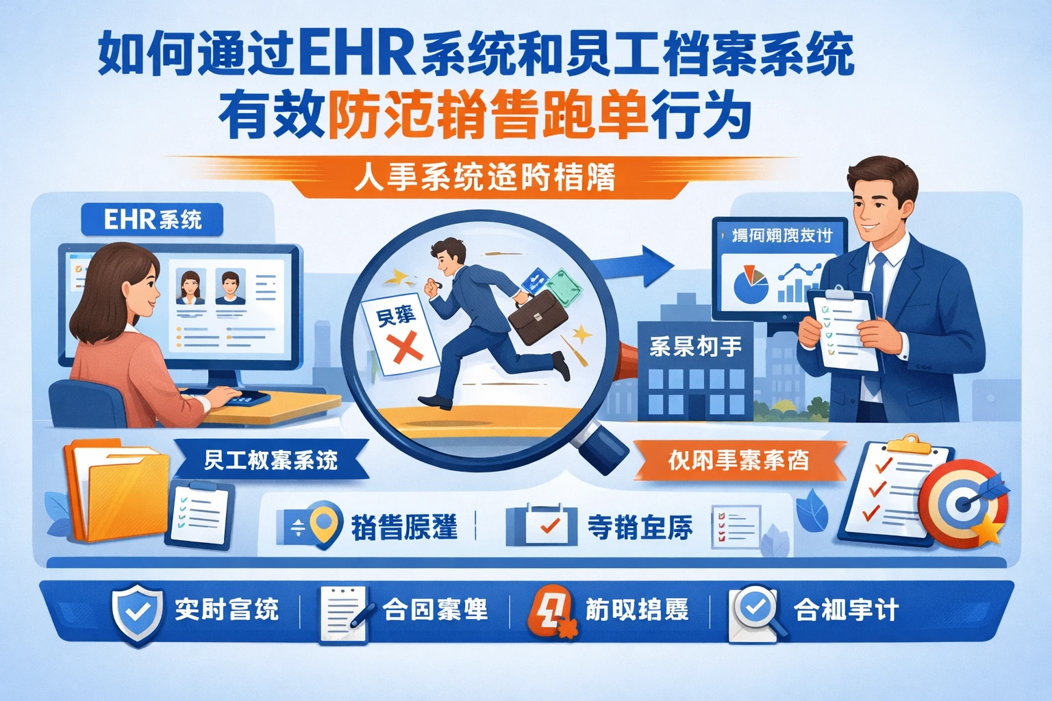 如何通过EHR系统和员工档案系统有效防范销售跑单行为 | 人事系统选购指南