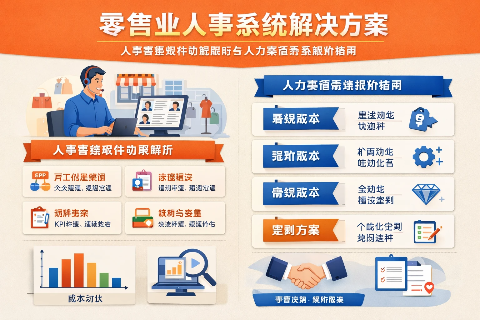 零售业人事系统解决方案：人事管理软件功能解析与人力资源系统报价指南