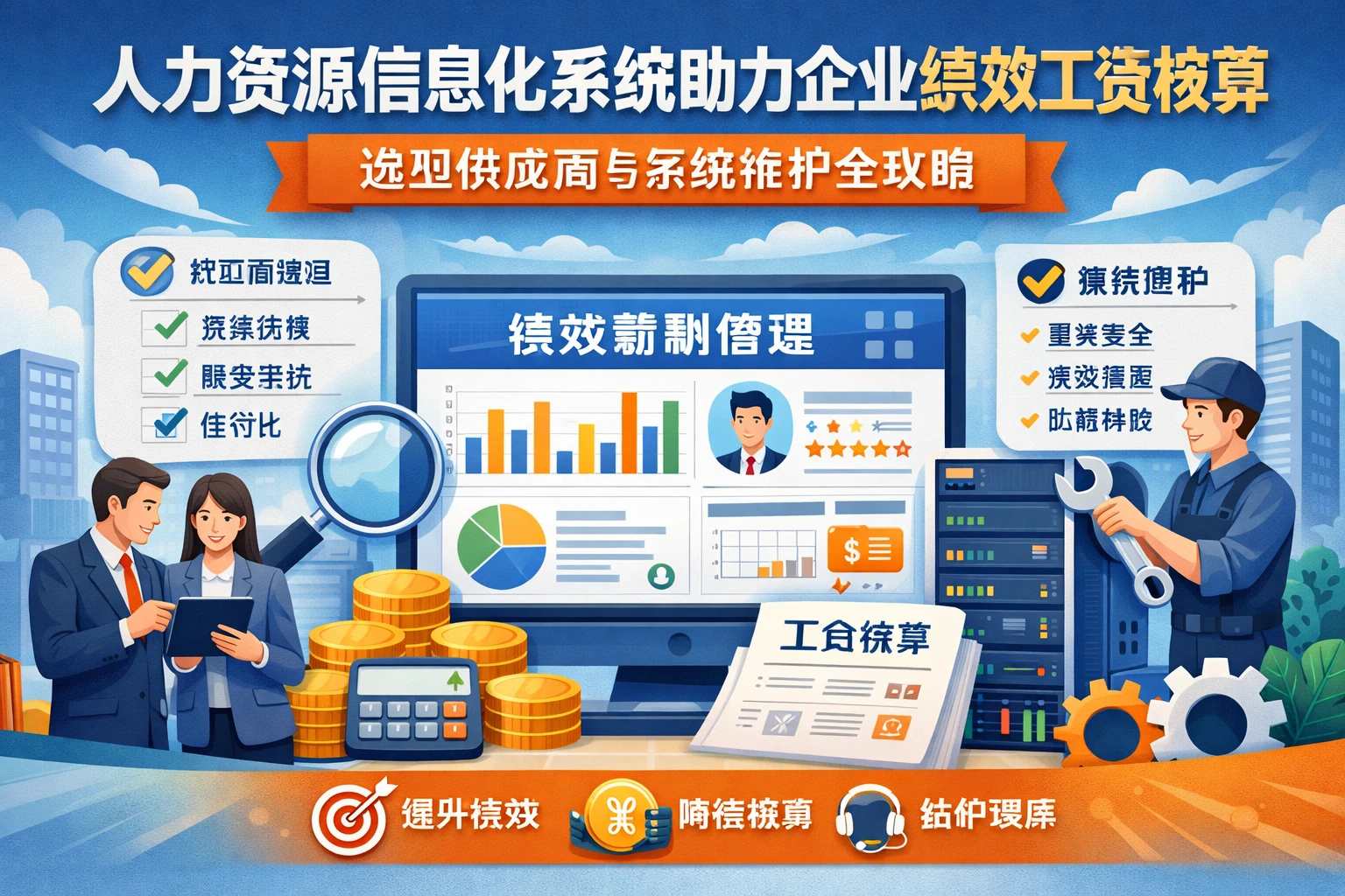 人力资源信息化系统助力企业绩效工资核算：选型供应商与系统维护全攻略