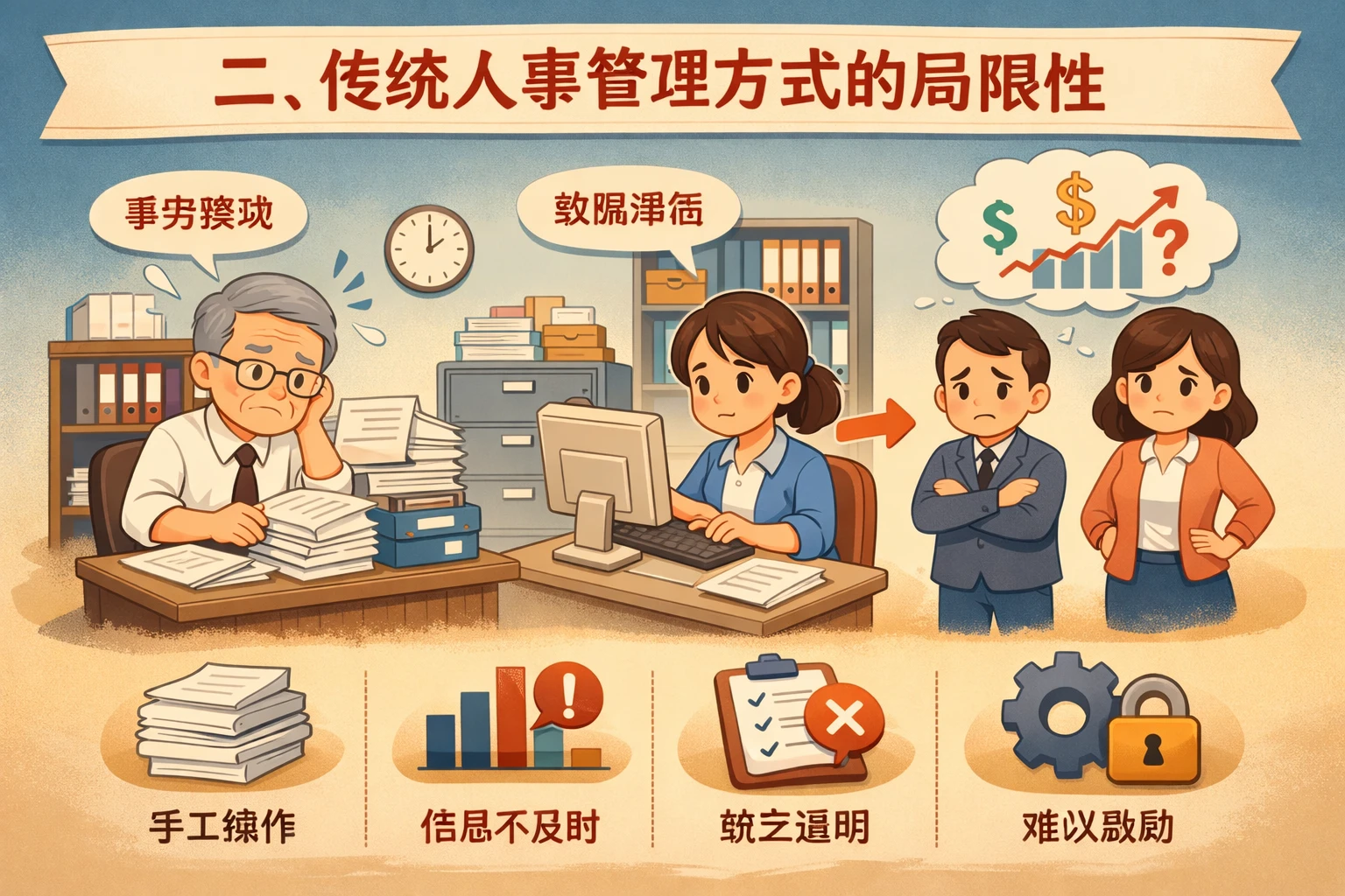 二、传统人事管理方式的局限性