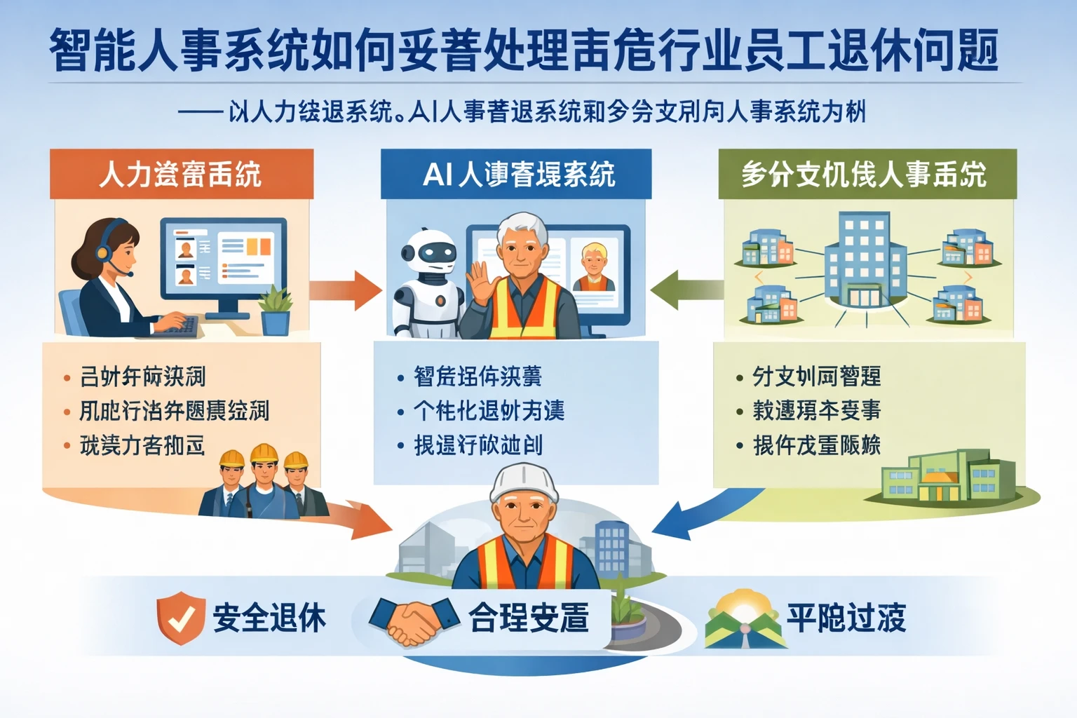 智能人事系统如何妥善处理高危行业员工退休问题——以人力资源系统、AI人事管理系统和多分支机构人事系统为例