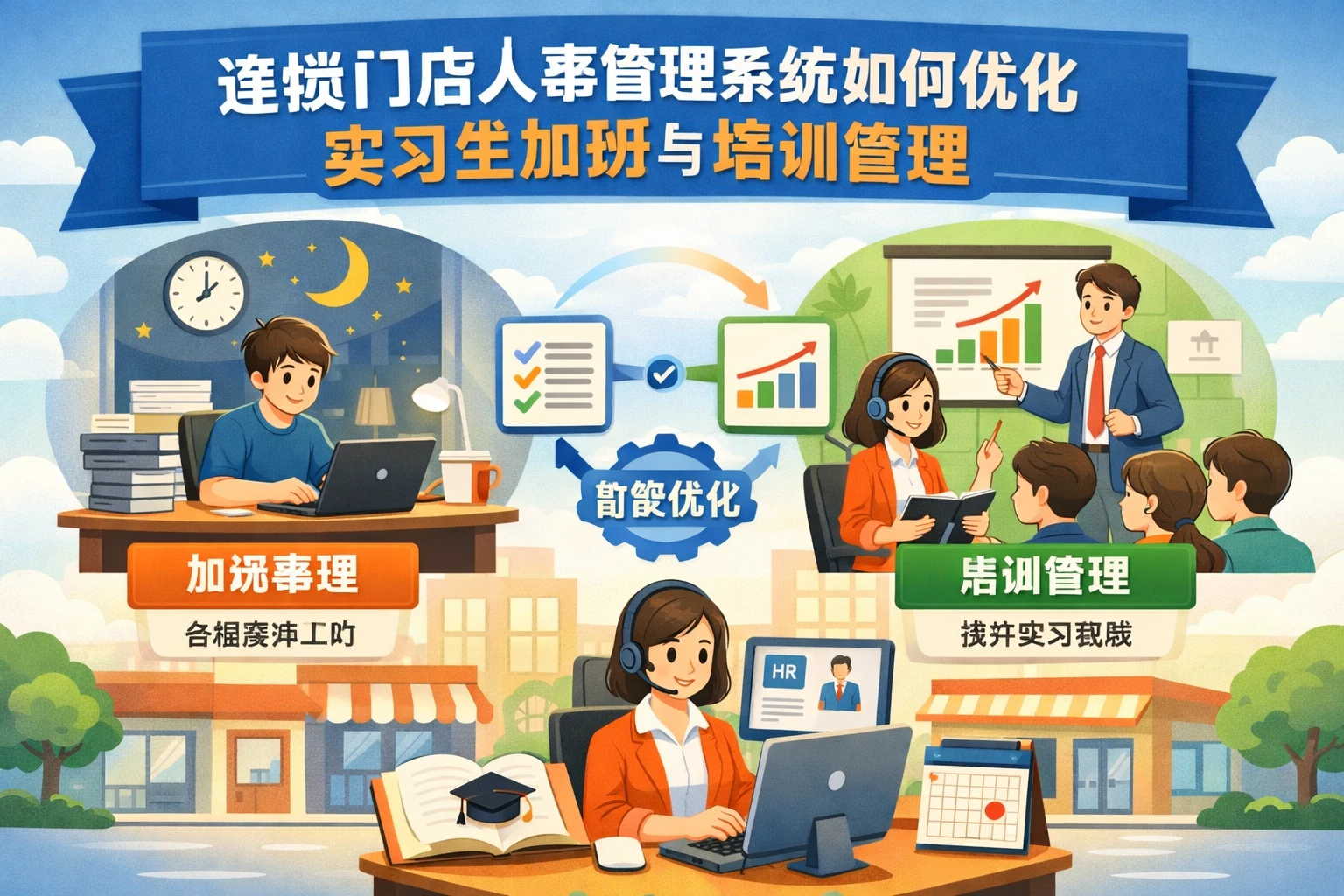 连锁门店人事管理系统如何优化实习生加班与培训管理