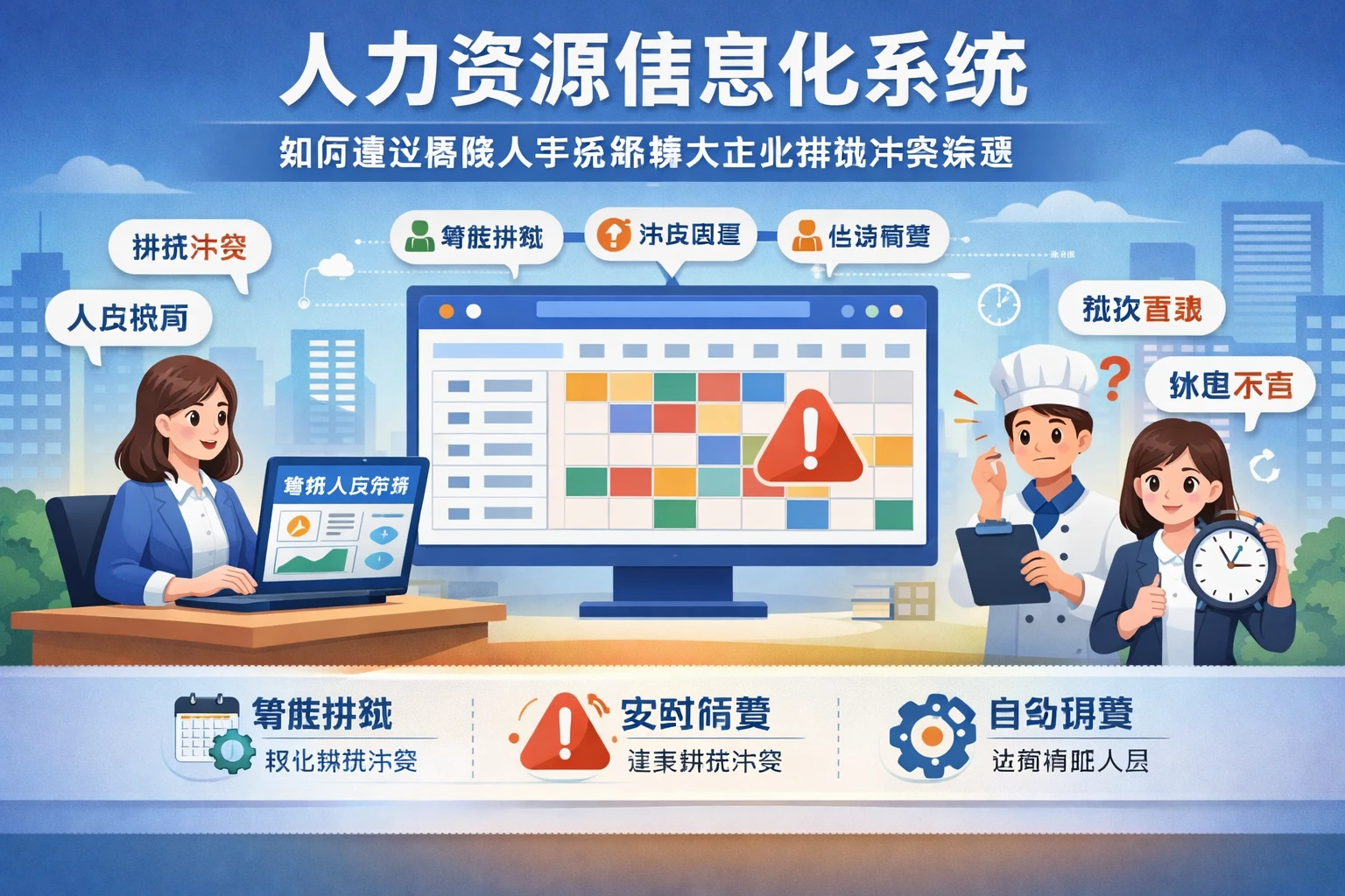 人力资源信息化系统如何通过智能人事系统解决企业排班冲突难题