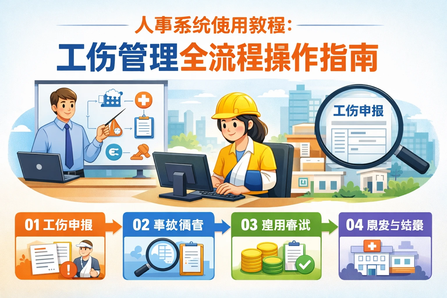 人事系统使用教程：工伤管理全流程操作指南