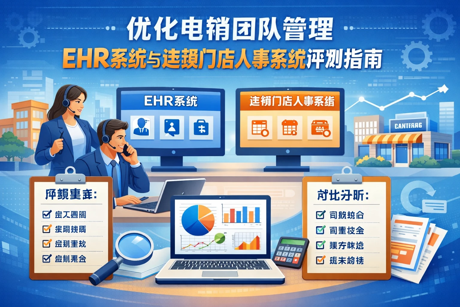 优化电销团队管理：EHR系统与连锁门店人事系统评测指南