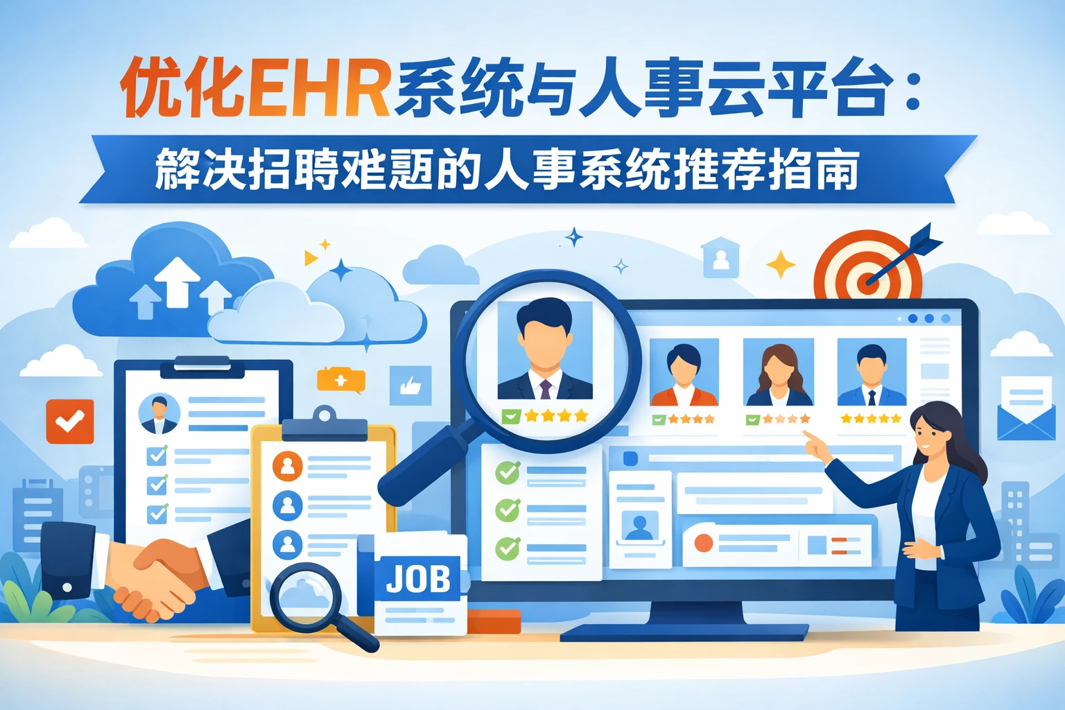 优化ehr系统与人事云平台：解决招聘难题的人事系统推荐指南