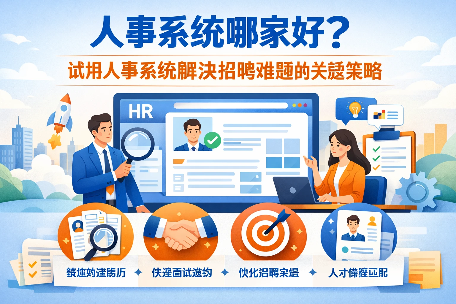 人事系统哪家好？试用人事系统解决招聘难题的关键策略