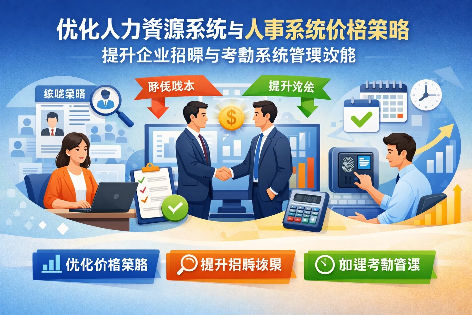 优化人力资源系统与人事系统价格策略，提升企业招聘与考勤系统管理效能