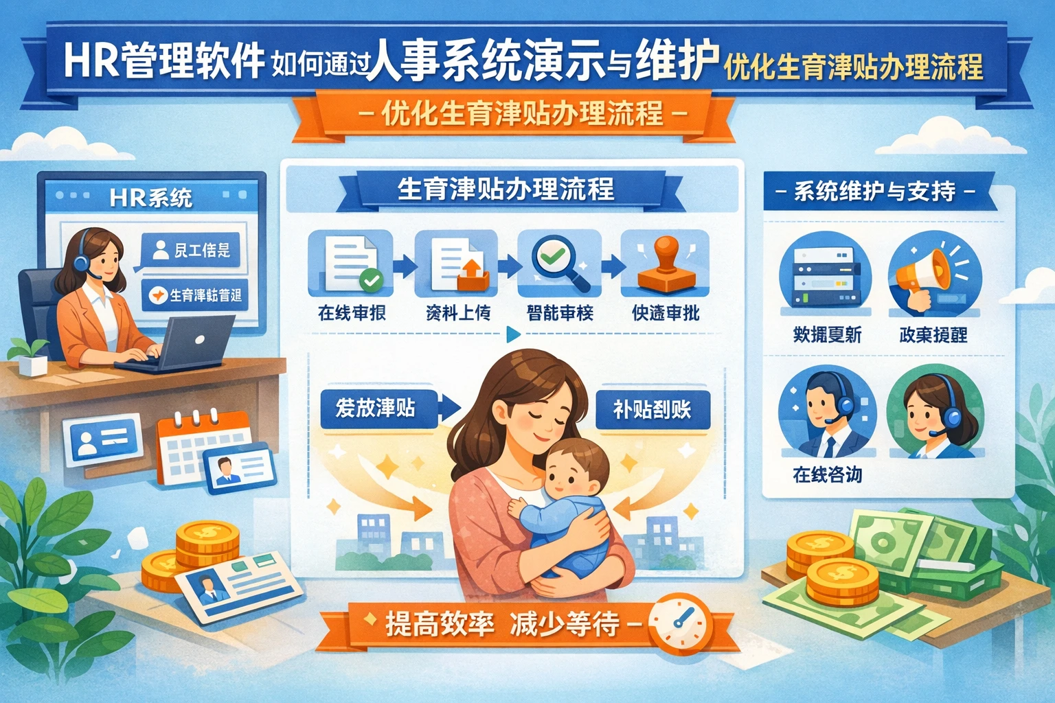 HR管理软件如何通过人事系统演示与维护优化生育津贴办理流程