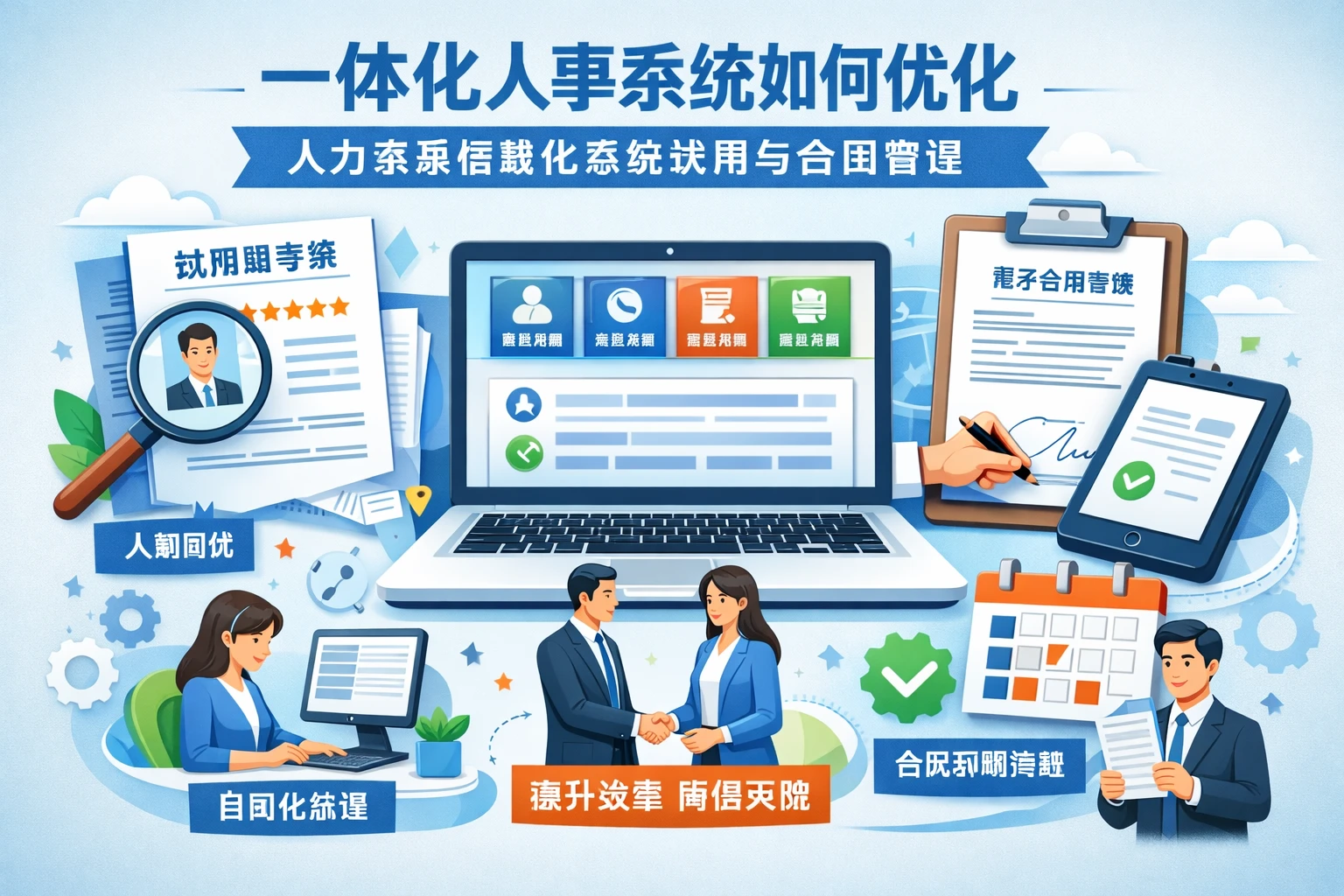 一体化人事系统如何优化人力资源信息化系统试用与合同管理