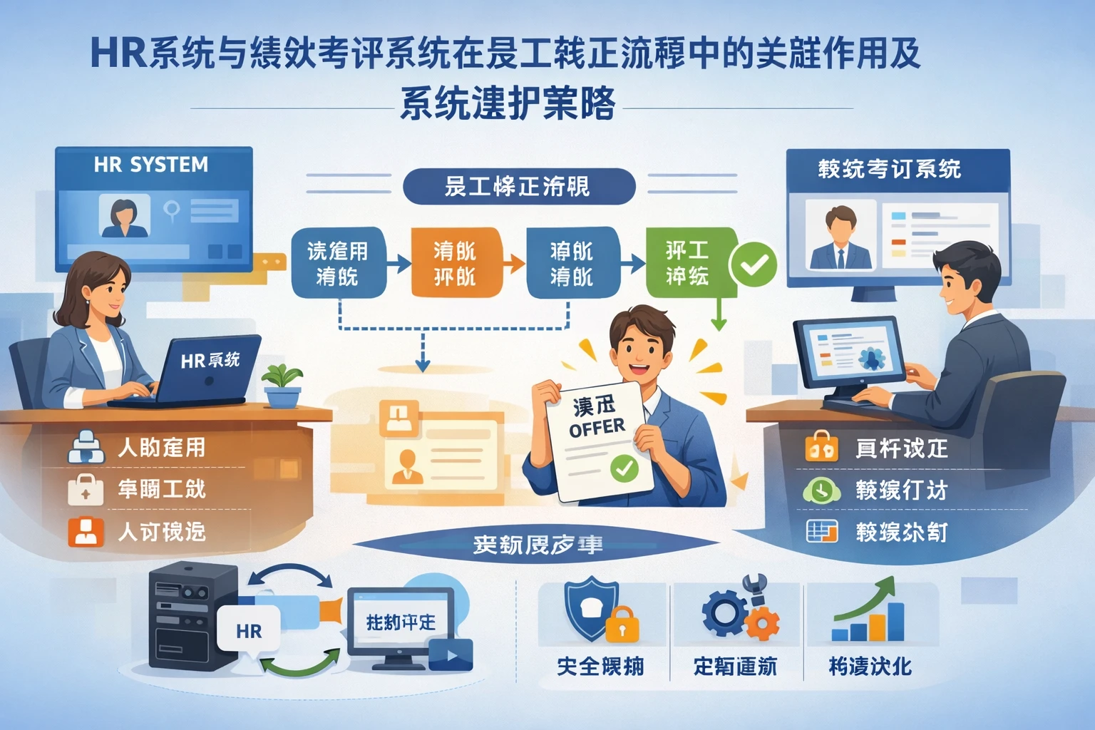 HR系统与绩效考评系统在员工转正流程中的关键作用及系统维护策略
