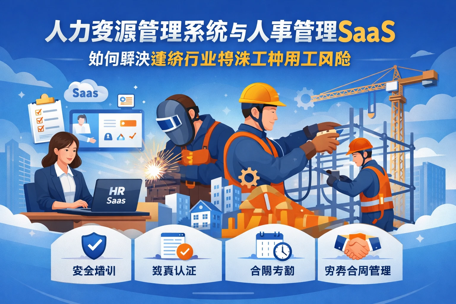 人力资源管理系统与人事管理SaaS如何解决建筑行业特殊工种用工风险