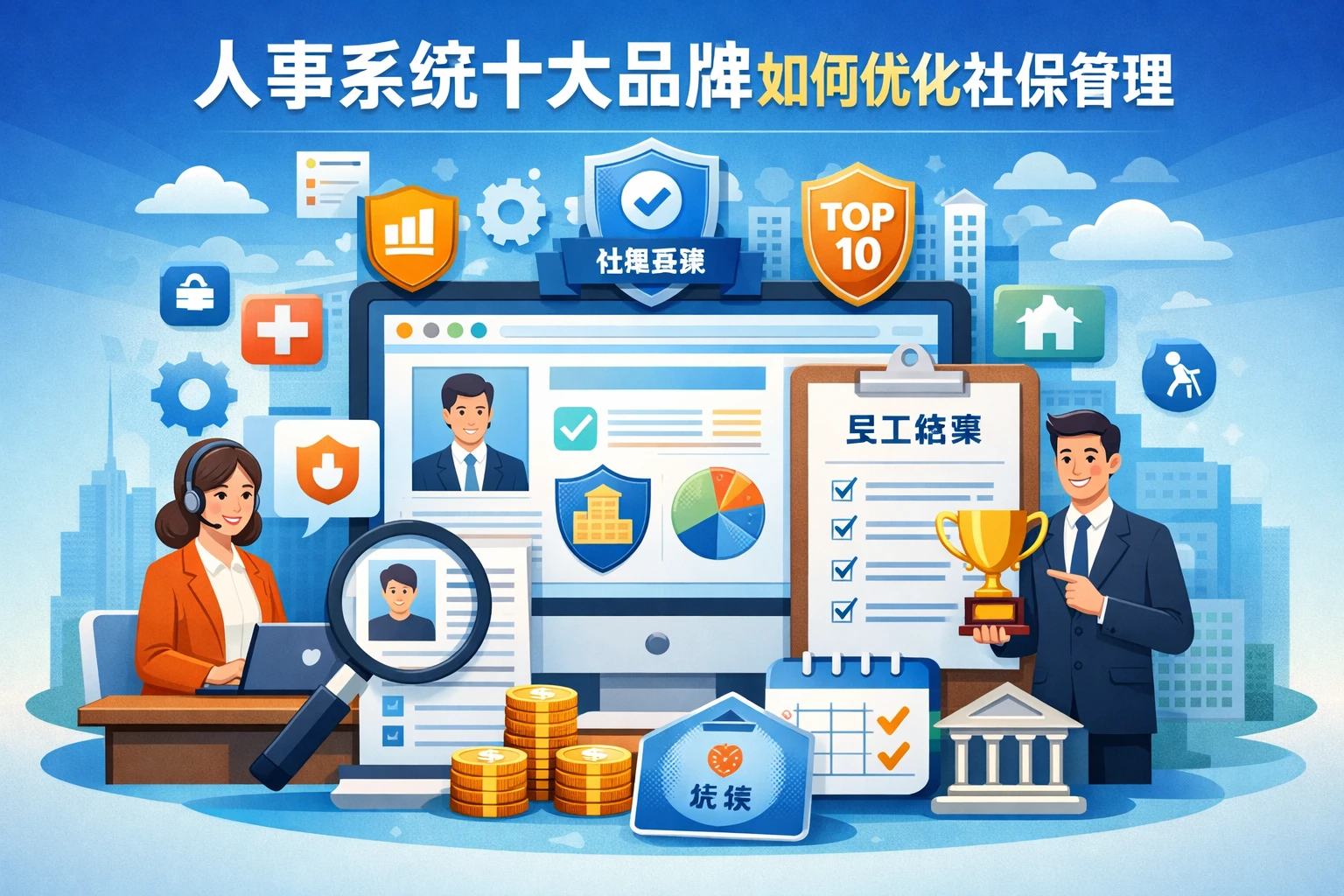 人力资源软件与员工档案系统:人事系统十大品牌如何优化社保管理