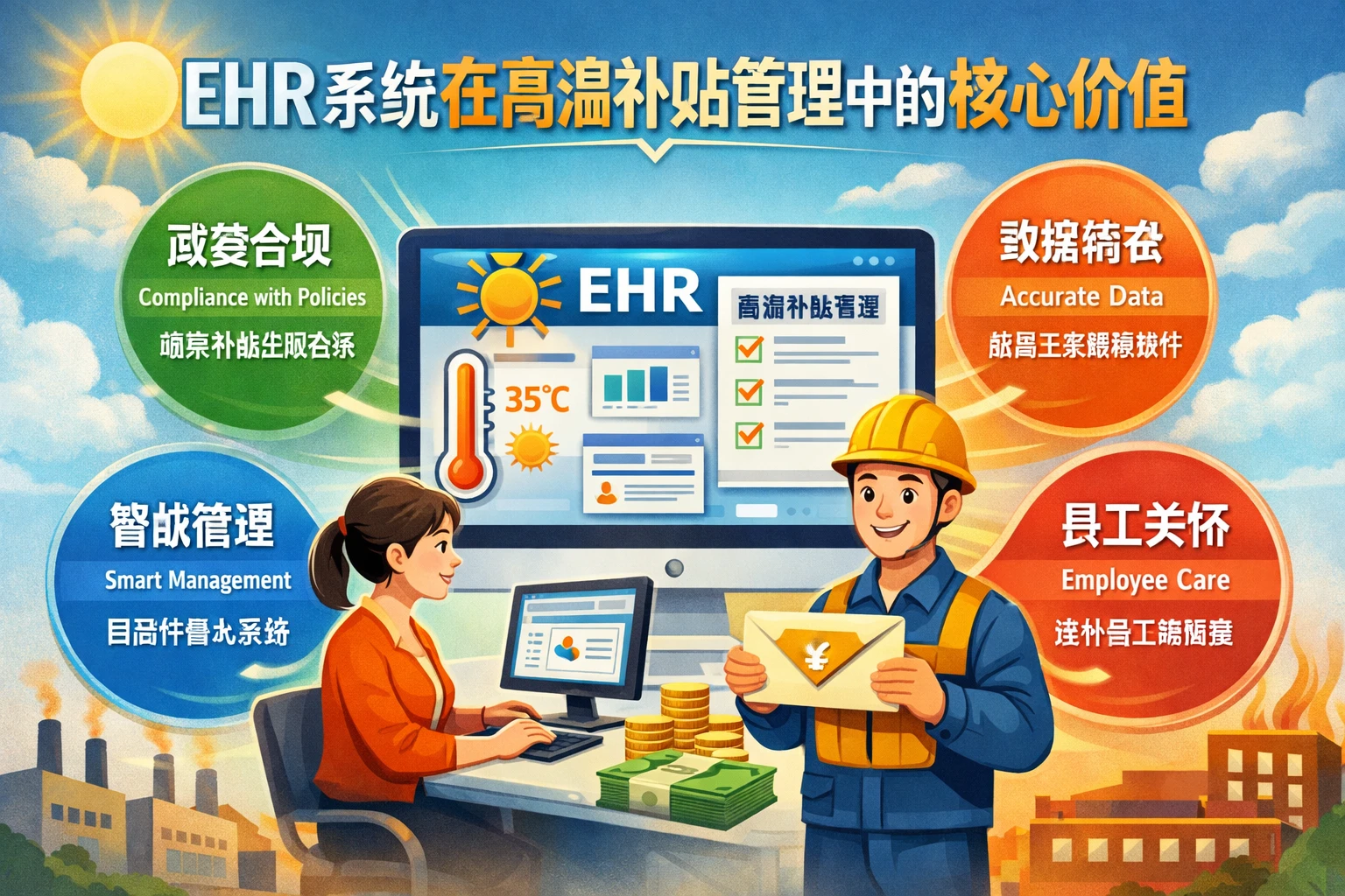 EHR系统在高温补贴管理中的核心价值