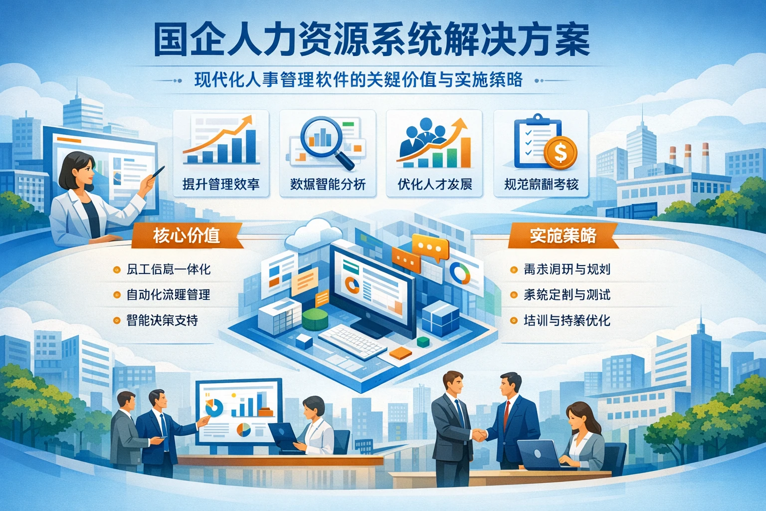 国企人力资源系统解决方案：现代化人事管理软件的关键价值与实施策略