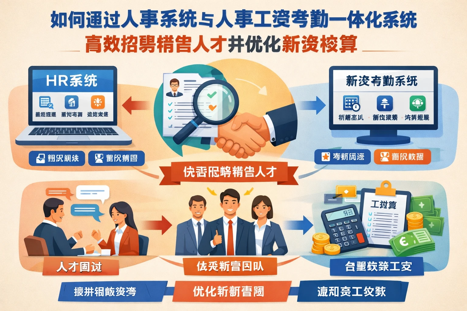 如何通过人事系统与人事工资考勤一体化系统高效招聘销售人才并优化薪资核算