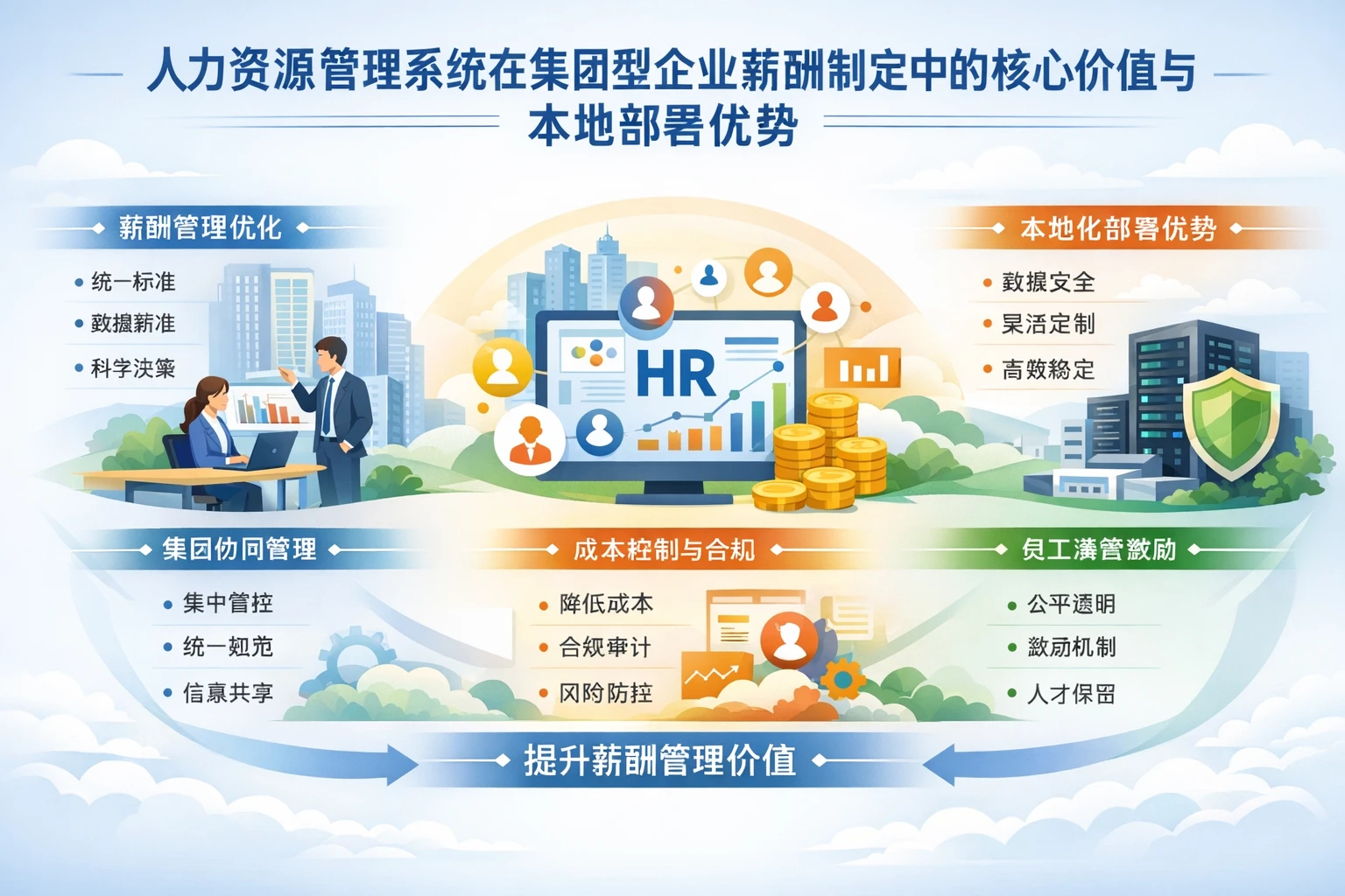 人力资源管理系统在集团型企业薪酬制定中的核心价值与本地部署优势