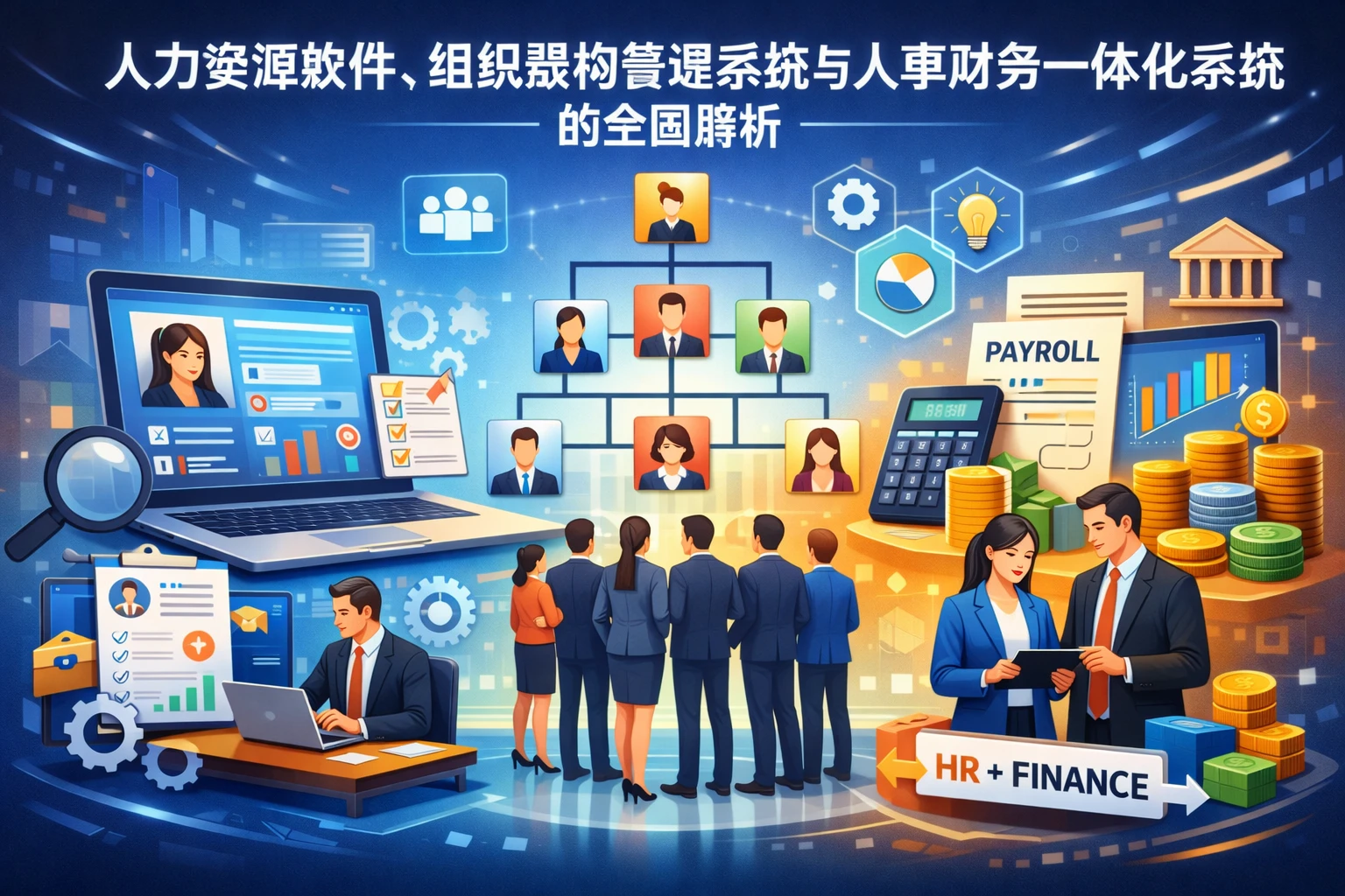 人力资源软件、组织架构管理系统与人事财务一体化系统的全面解析