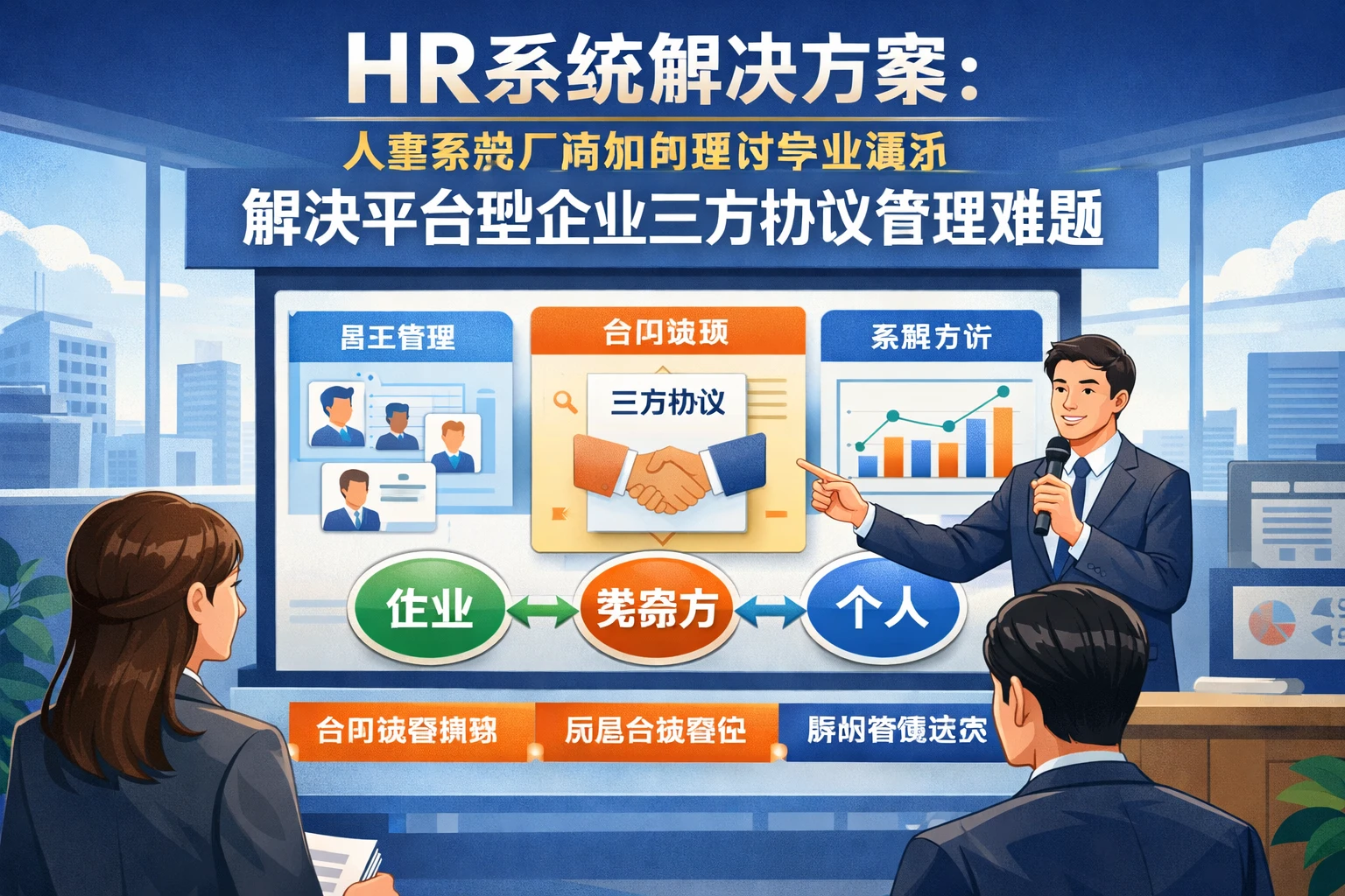 HR系统解决方案:人事系统厂商如何通过专业演示解决平台型企业三方协议管理难题