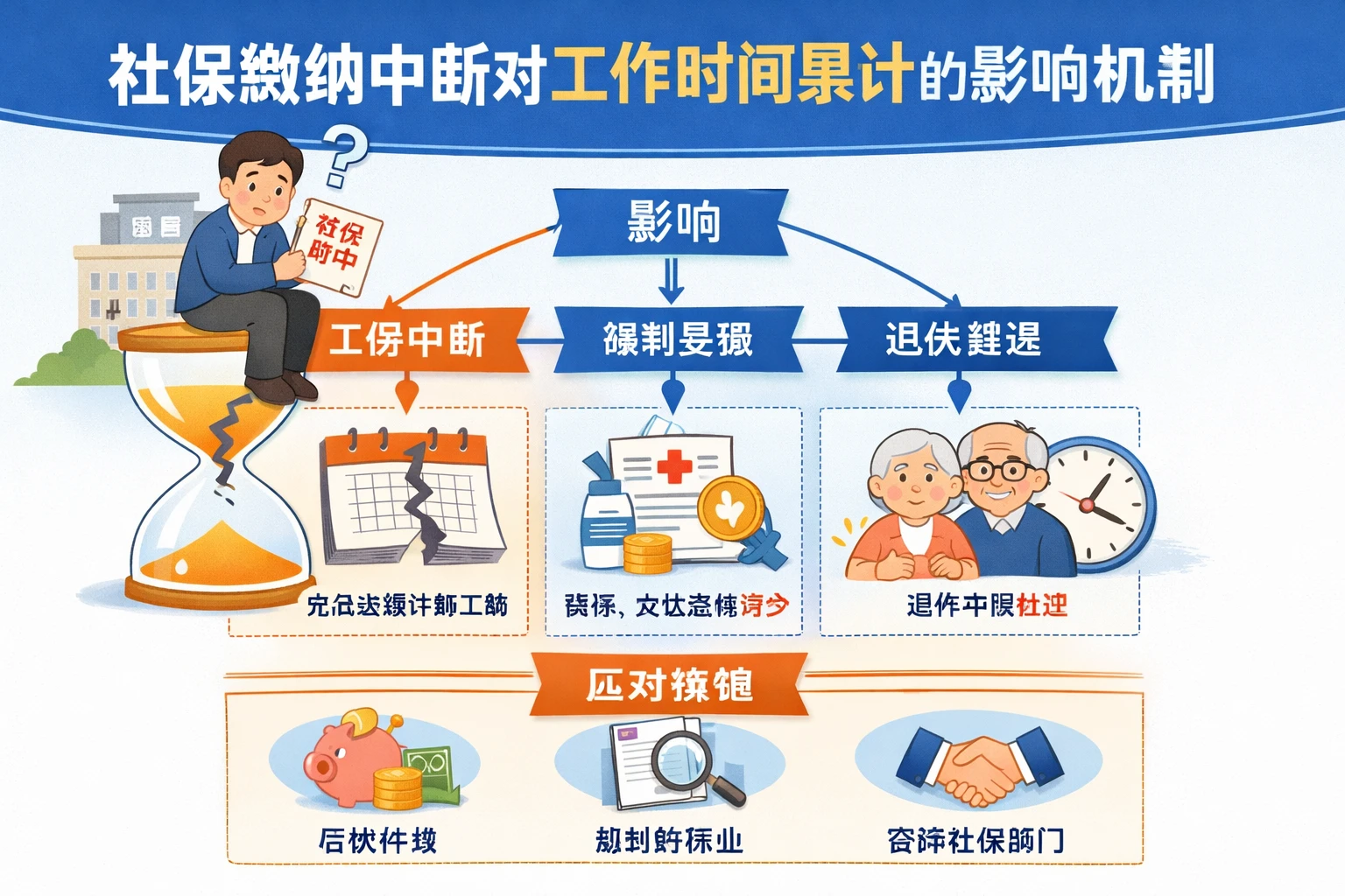 社保缴纳中断对工作时间累计的影响机制