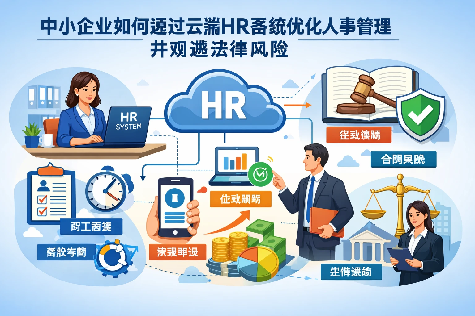 中小企业如何通过云端HR系统优化人事管理并规避法律风险