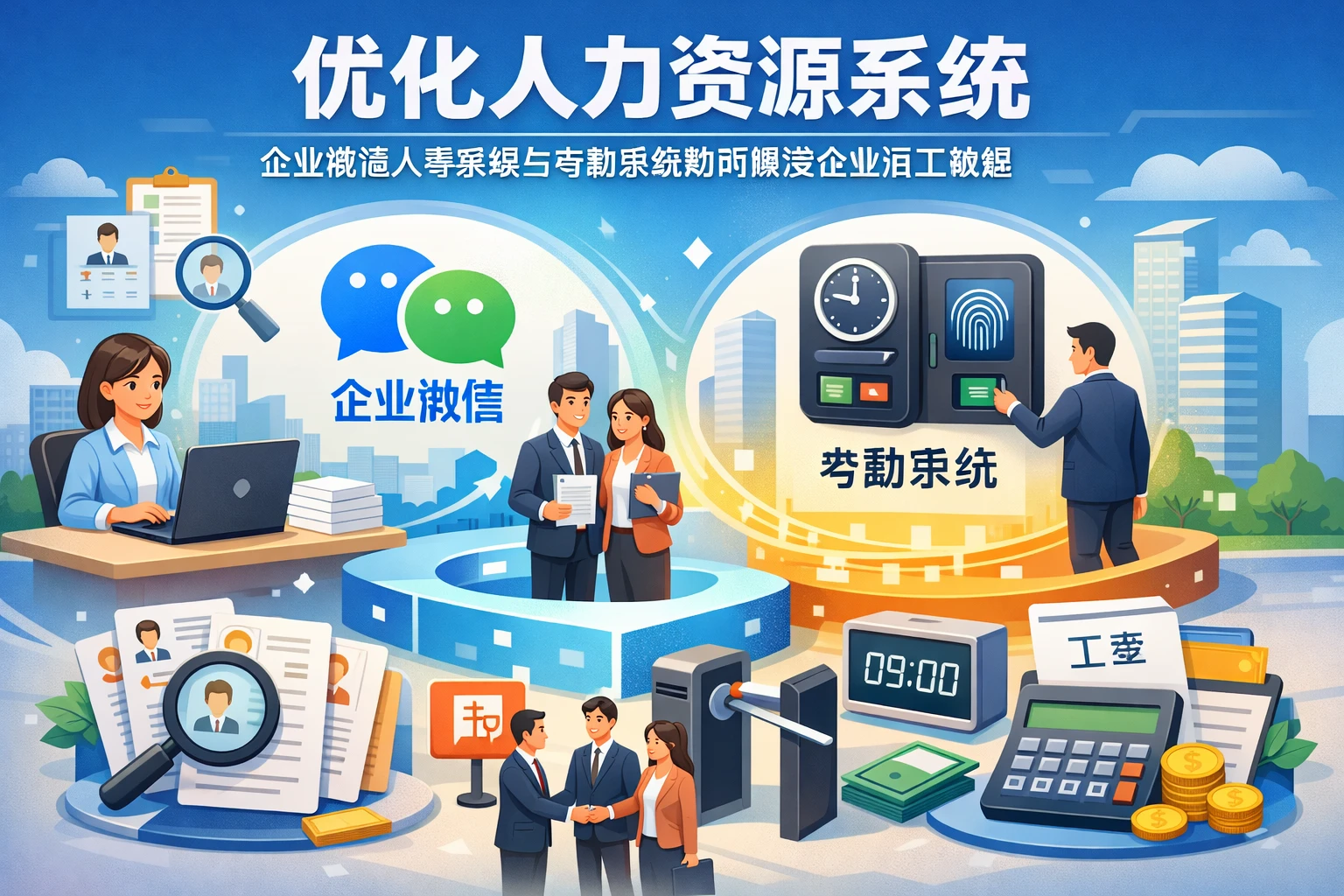 优化人力资源系统：企业微信人事系统与考勤系统如何解决企业用工难题