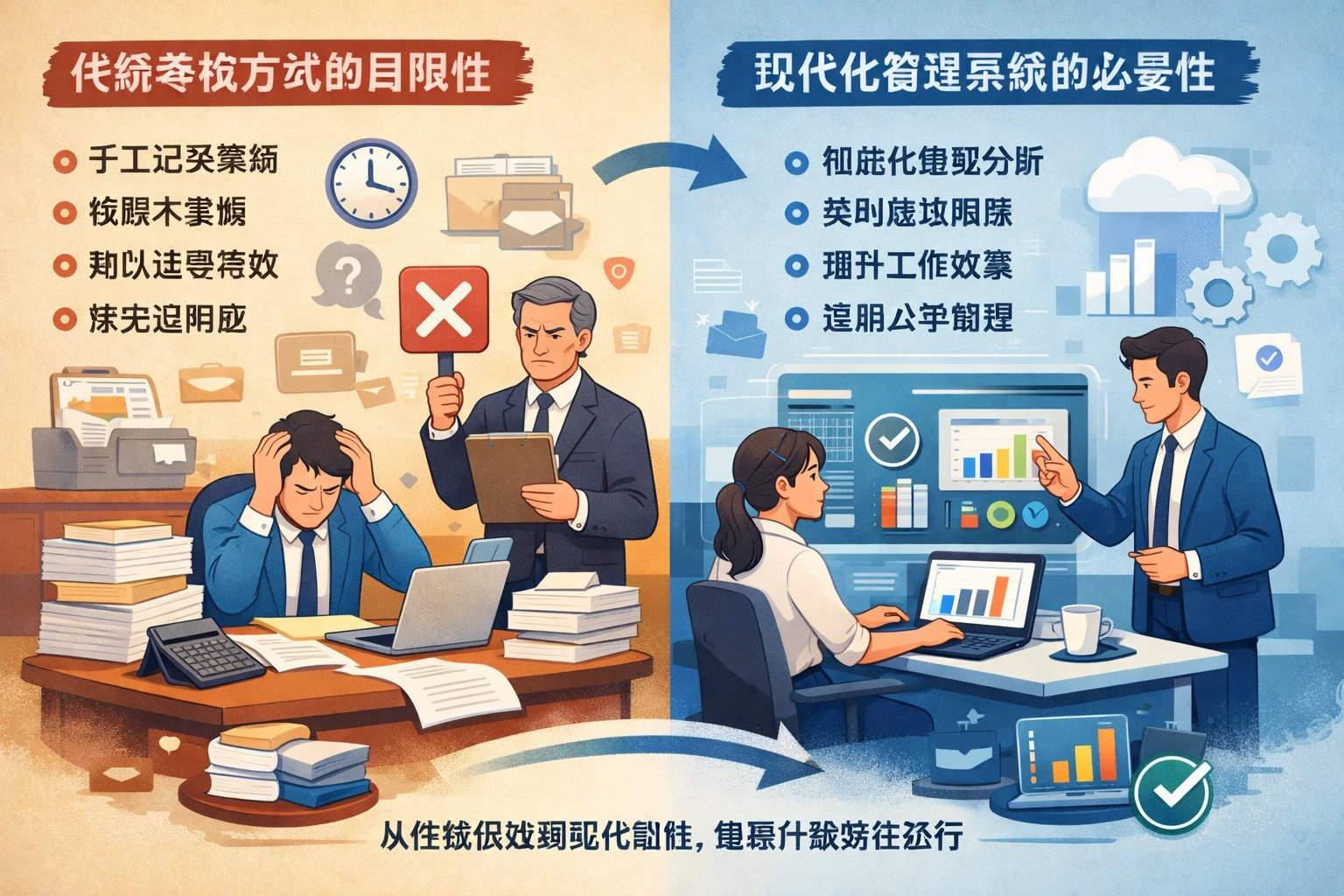 传统考核方式的局限性与现代化管理系统的必要性