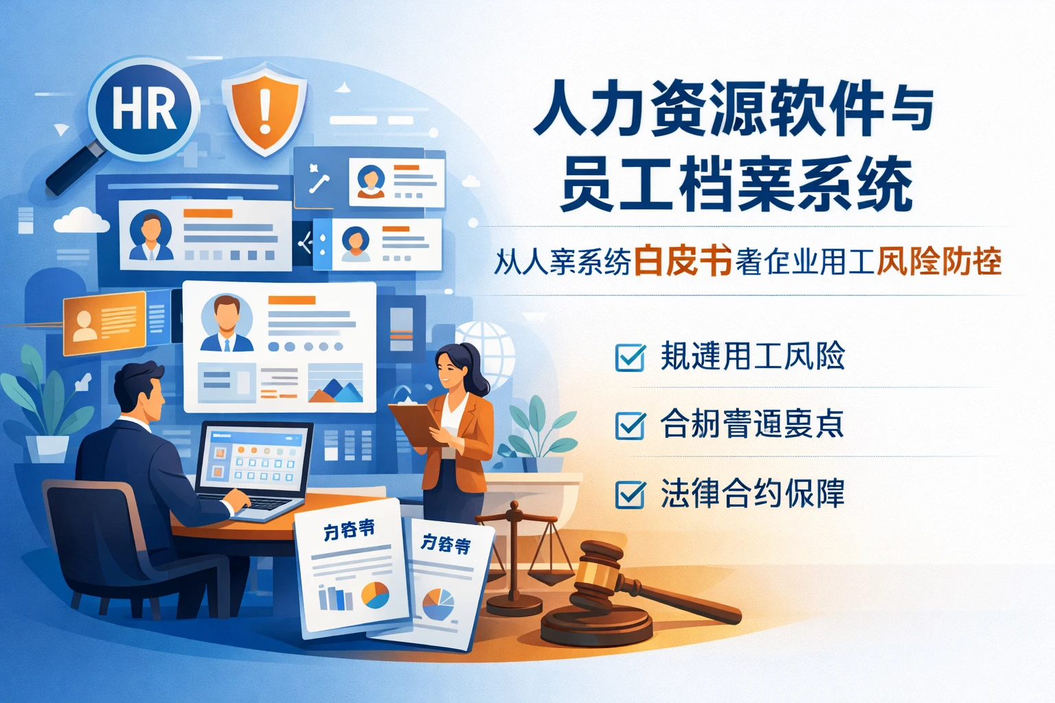 人力资源软件与员工档案系统：从人事系统白皮书看企业用工风险防控