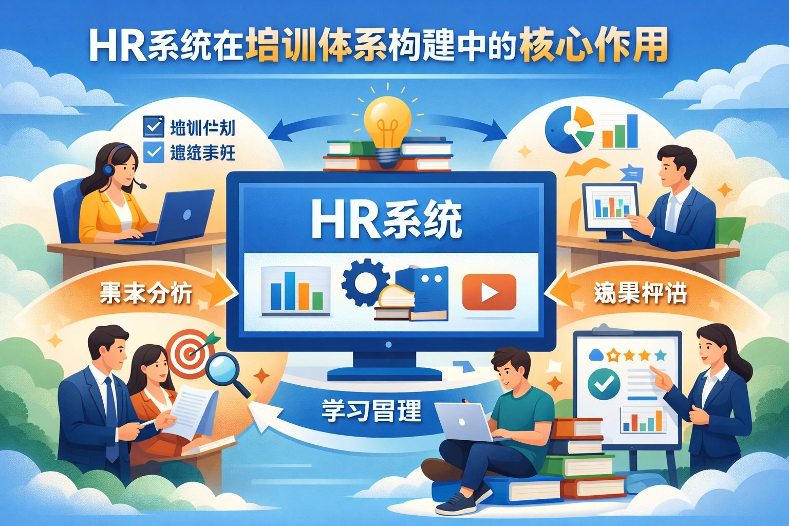 HR系统在培训体系构建中的核心作用