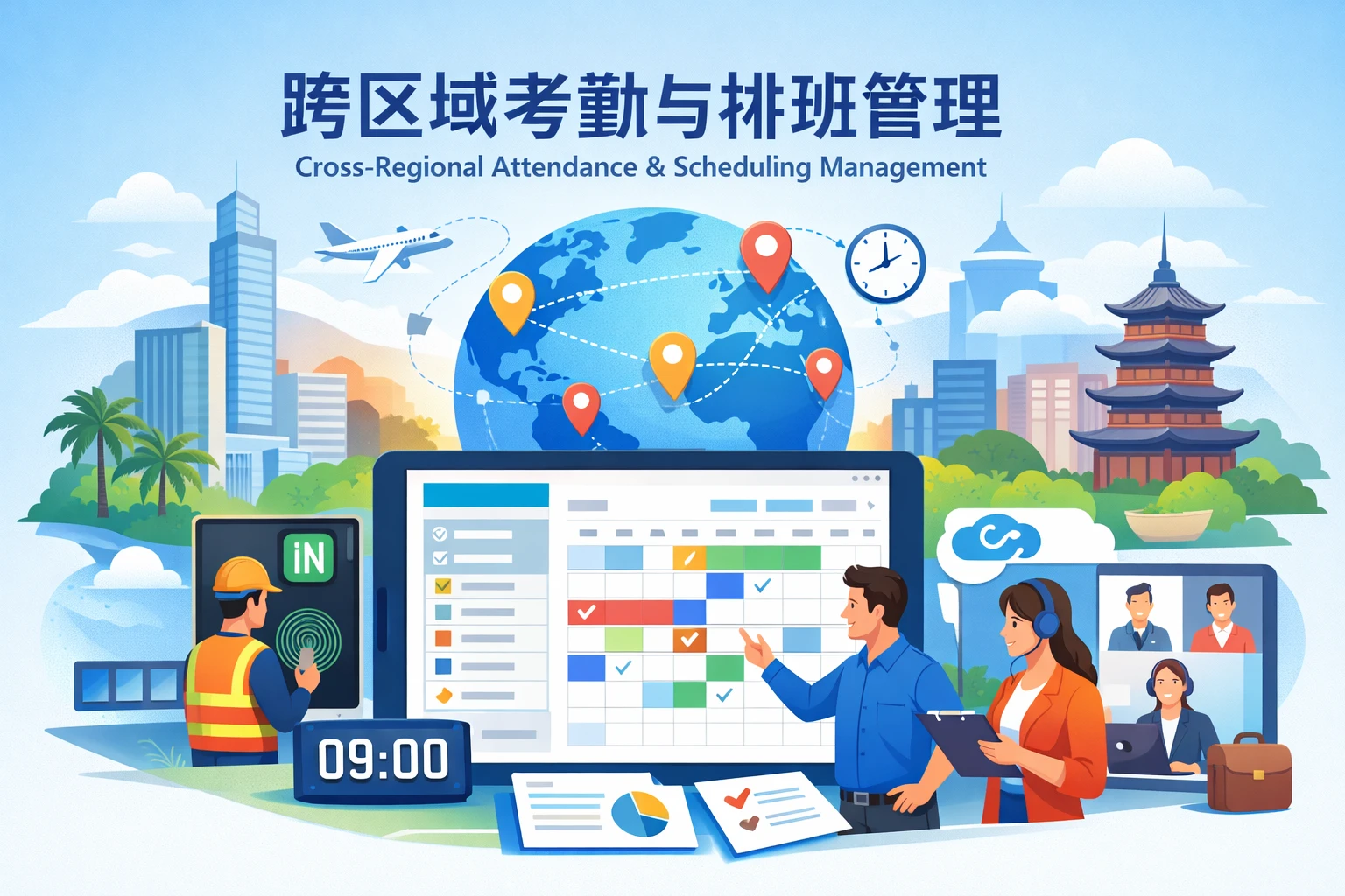 跨区域考勤与排班管理