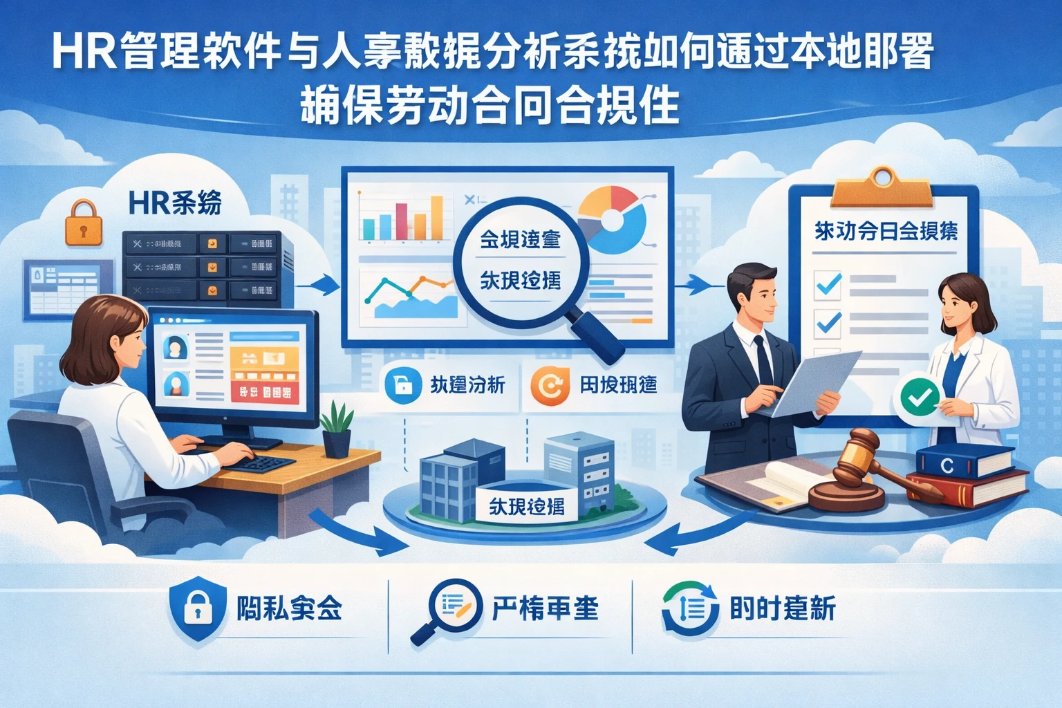 HR管理软件与人事数据分析系统如何通过本地部署确保劳动合同合规性