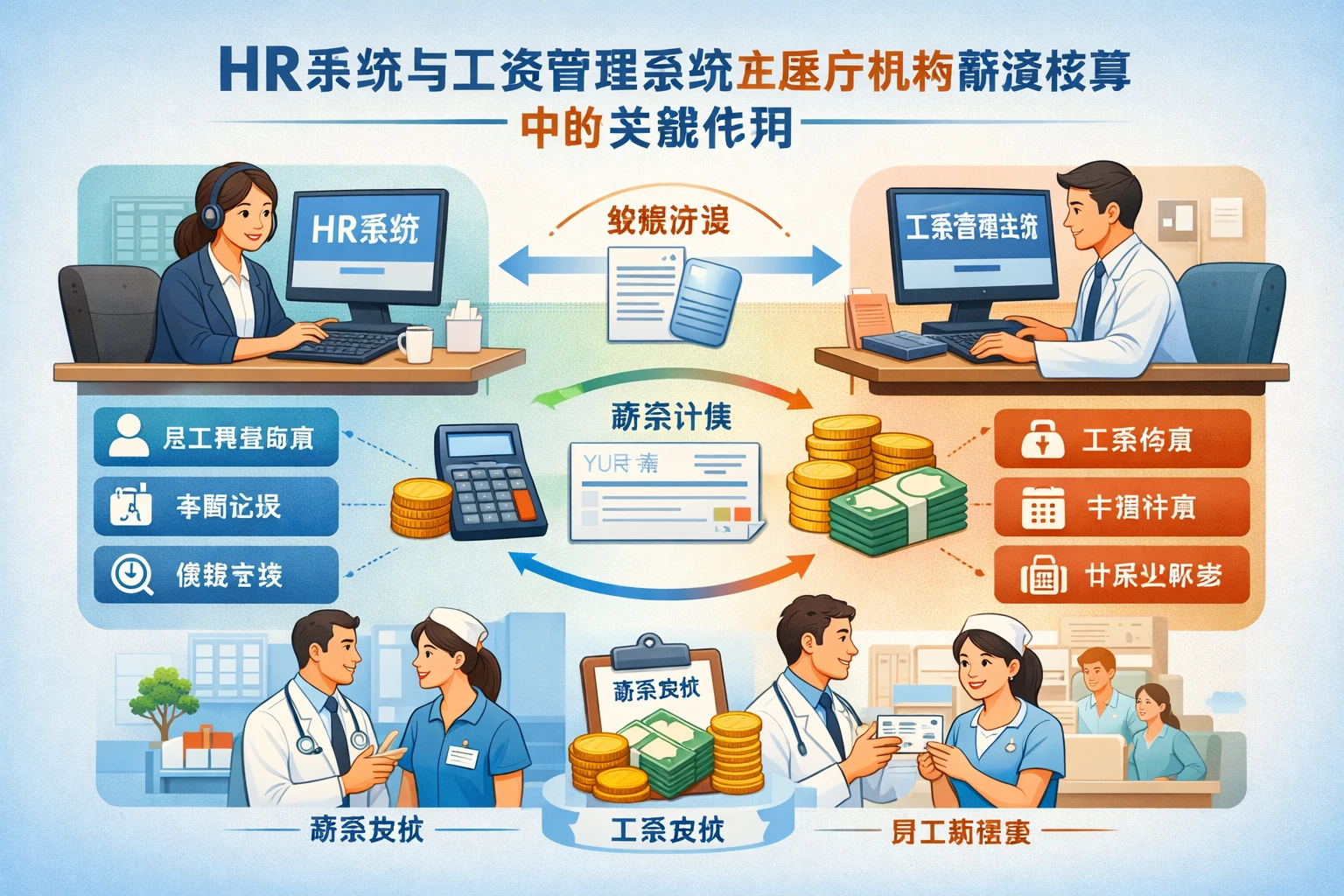HR系统与工资管理系统在医疗机构薪资核算中的关键作用