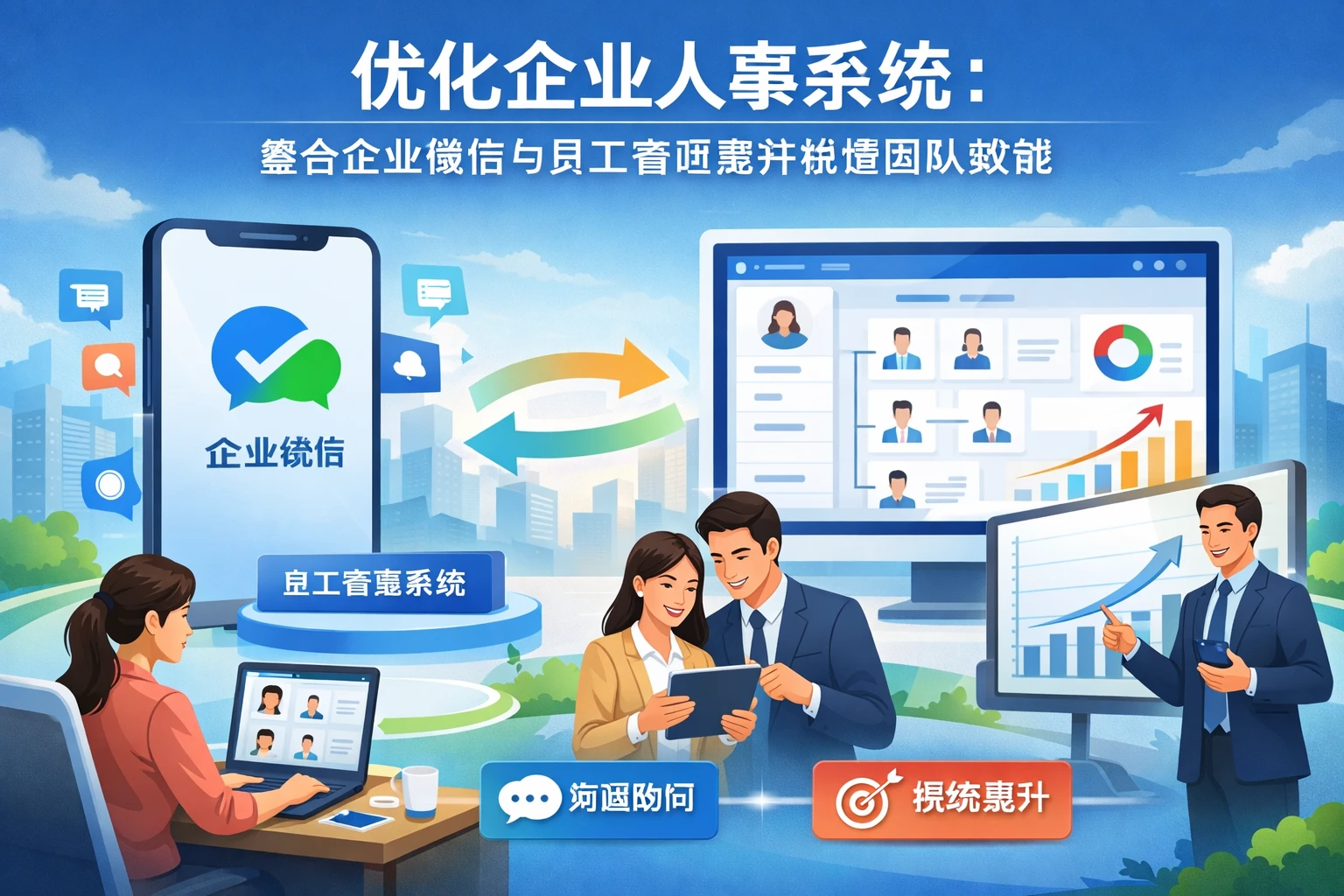 优化企业人事系统:整合企业微信与员工管理提升销售团队效能