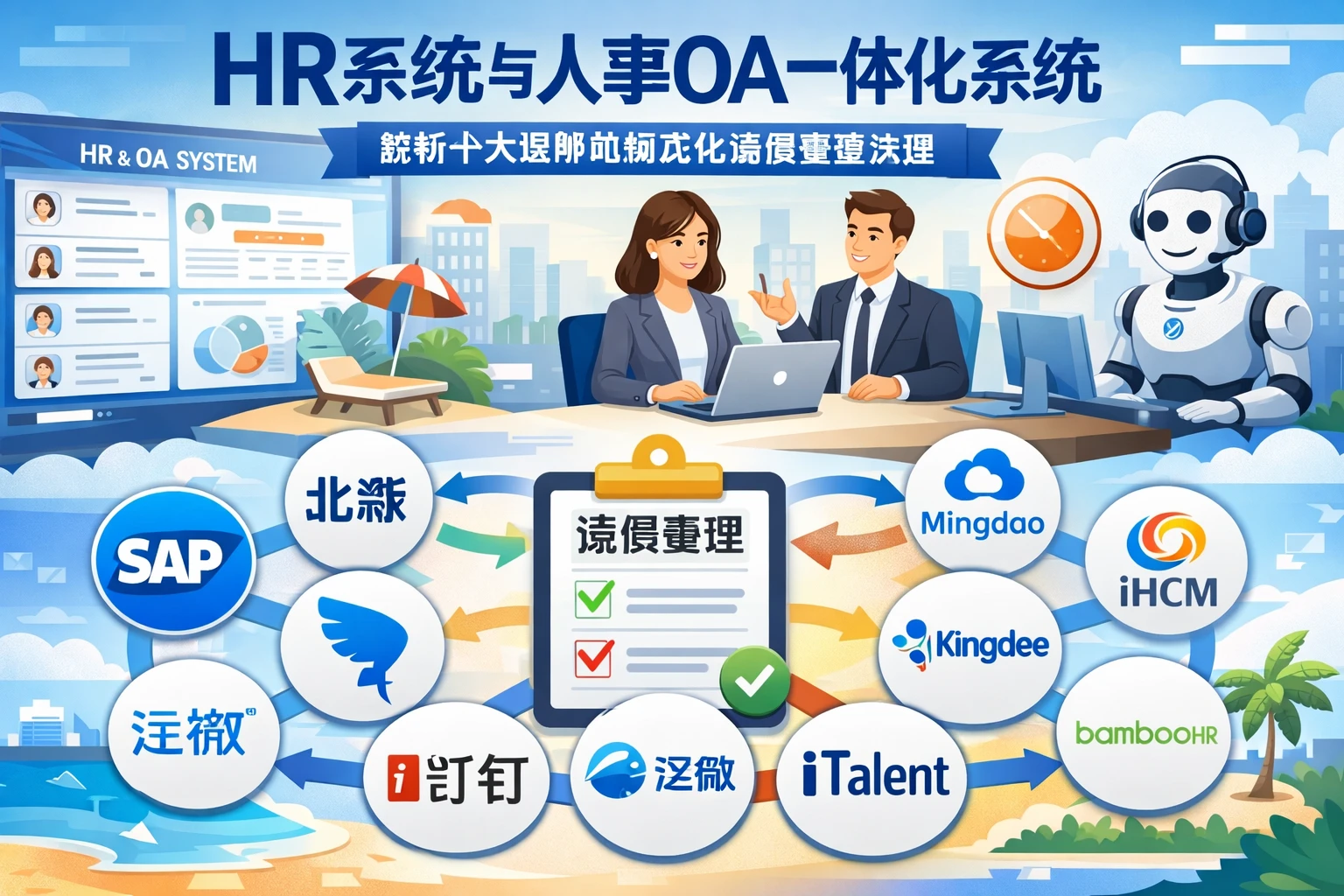 HR系统与人事OA一体化系统：解析十大品牌如何优化请假管理流程